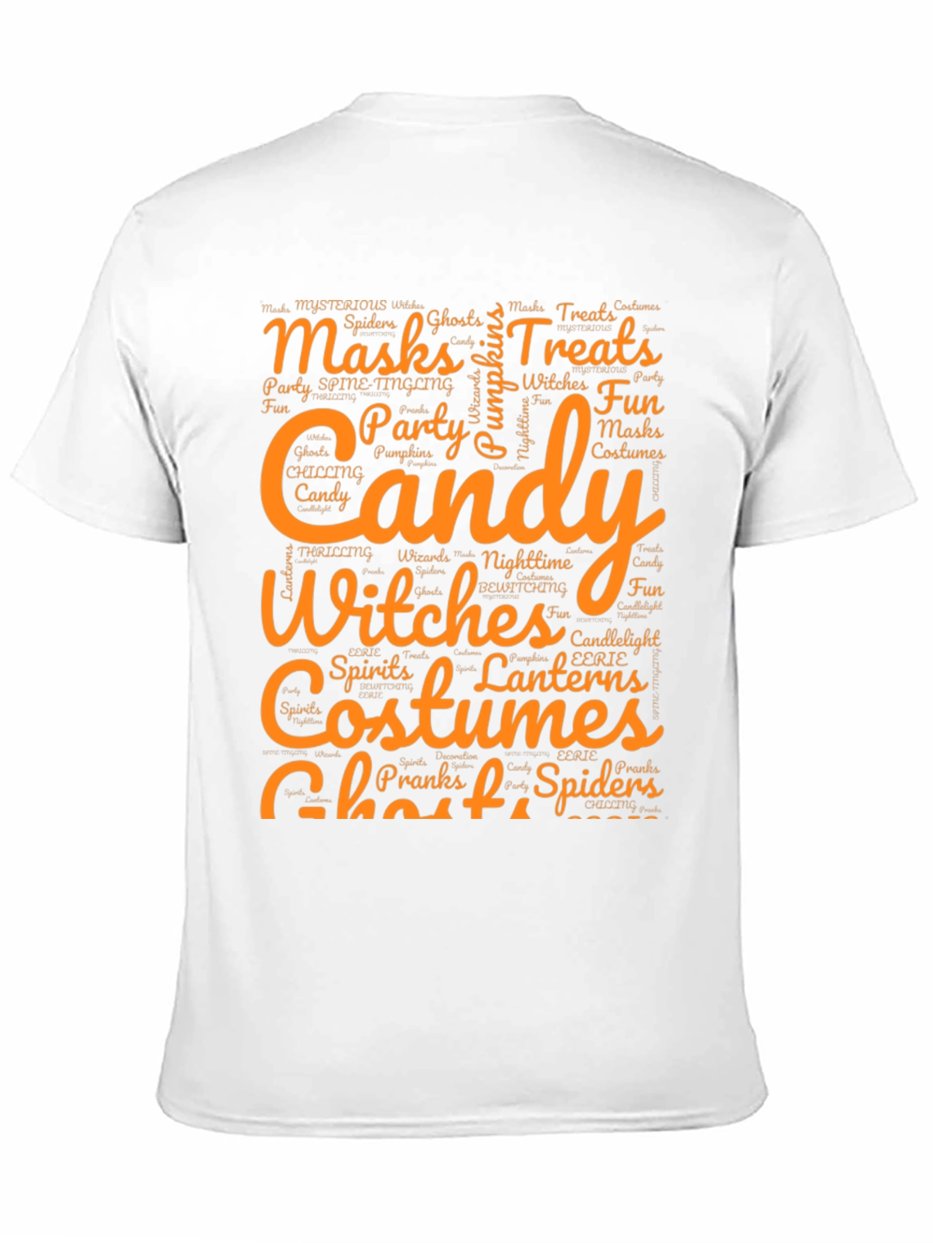 Halloween Word Art Graphic T-Shirt