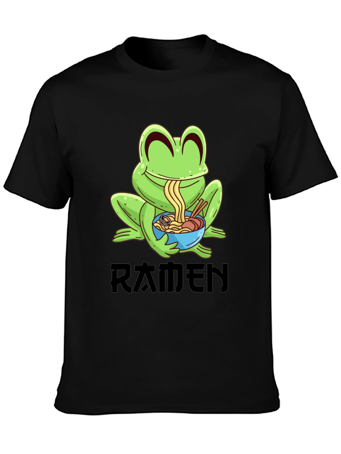 Frog Ramen T-Shirt - Funny Anime Foodie Tee