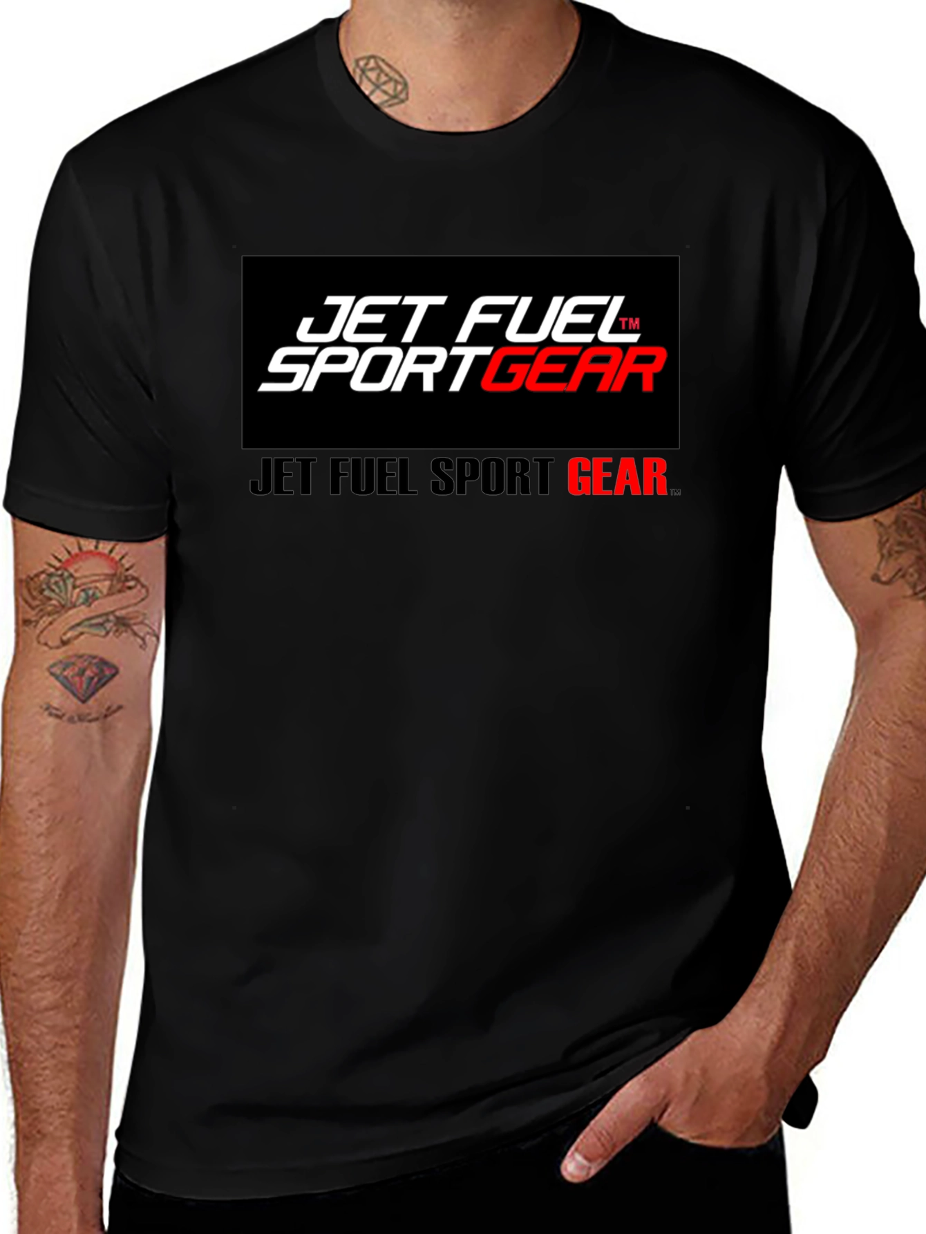 Jet Fuel Sport Gear Black T-Shirt