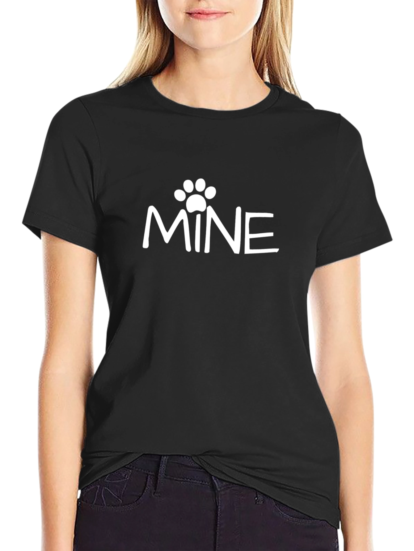 Mine Graphic Tee - Pet Lover Black Cotton T-Shirt
