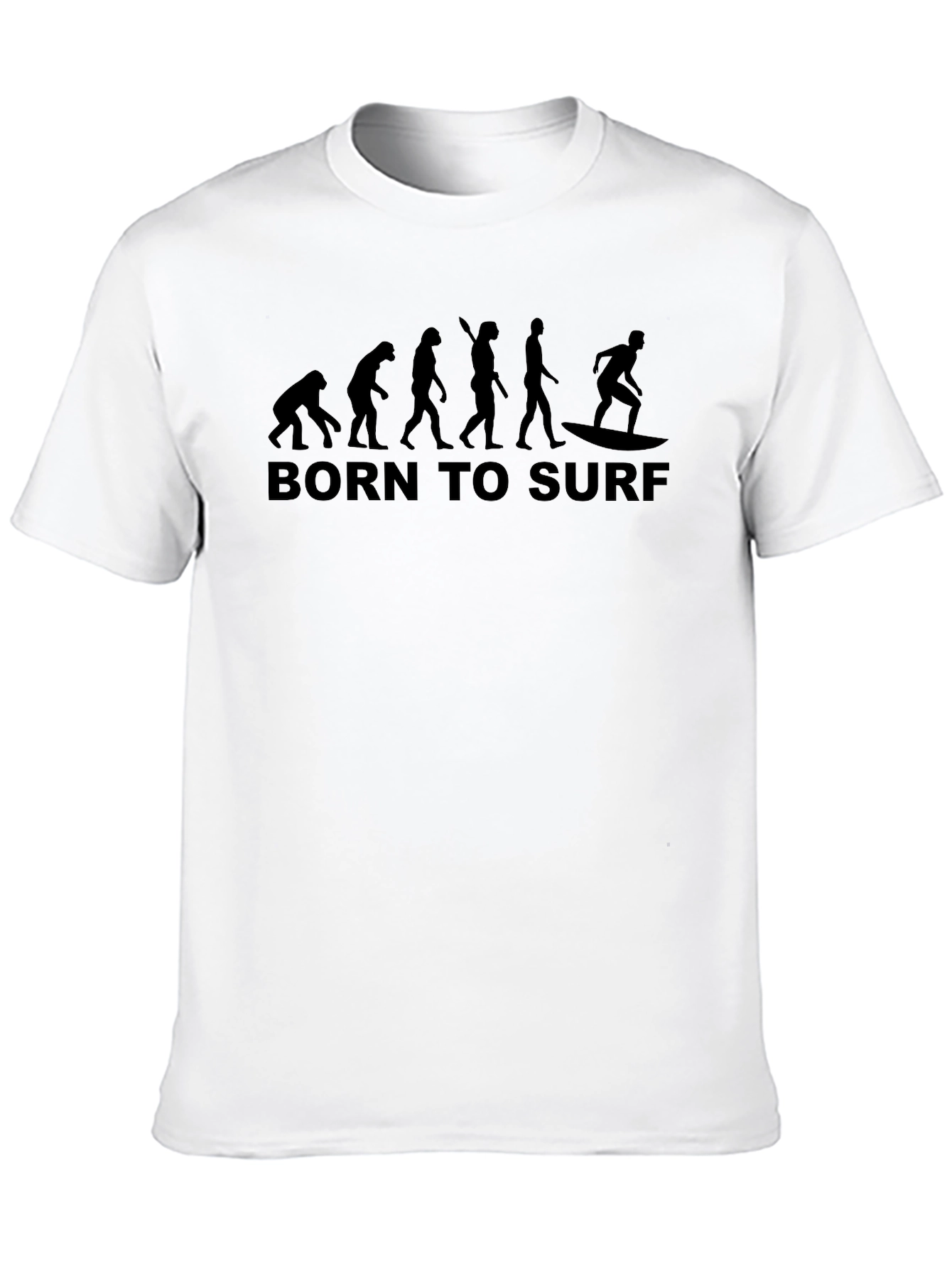 Born to Surf Evolution Black T-Shirt