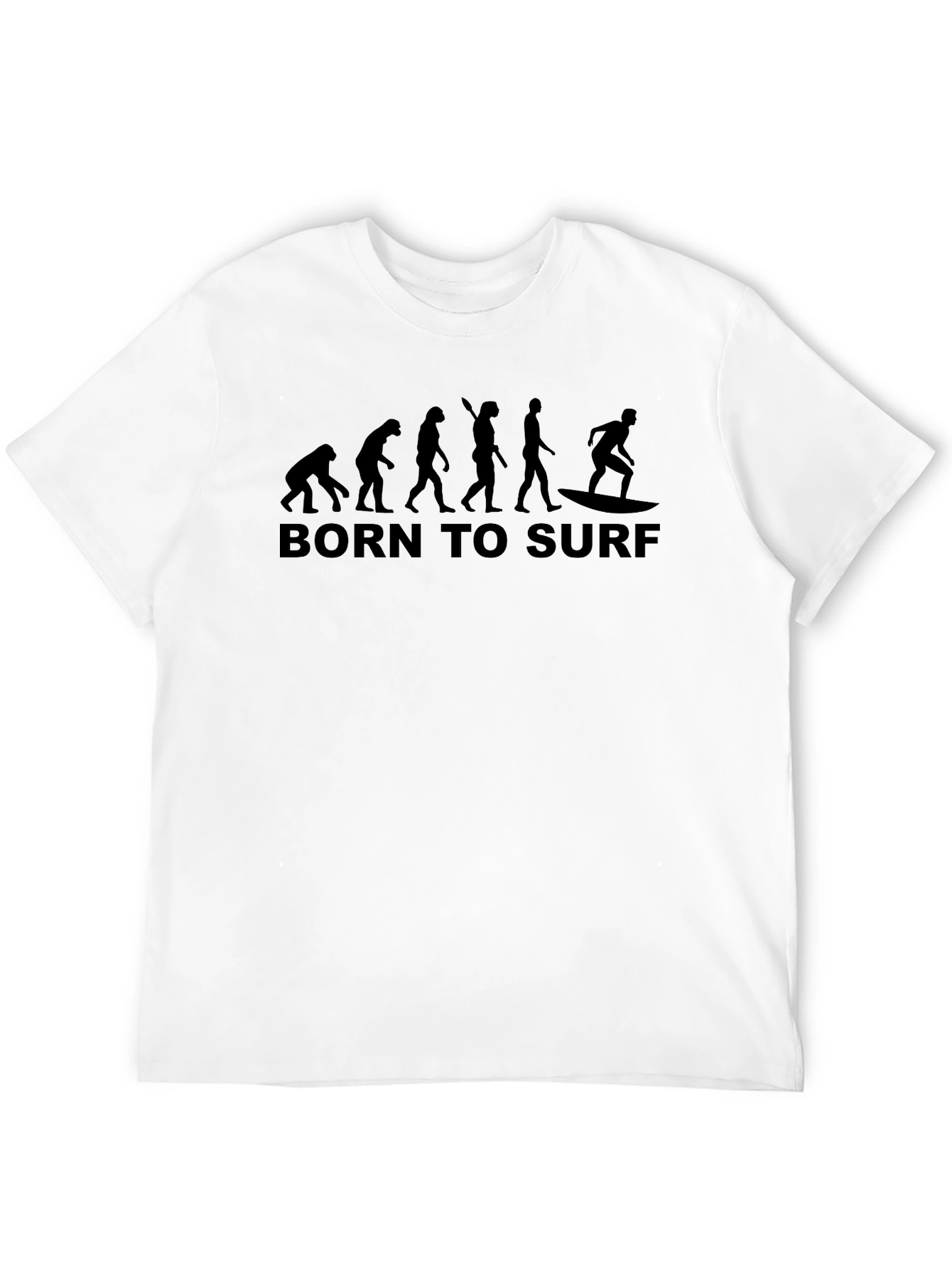 Born to Surf Evolution Black T-Shirt