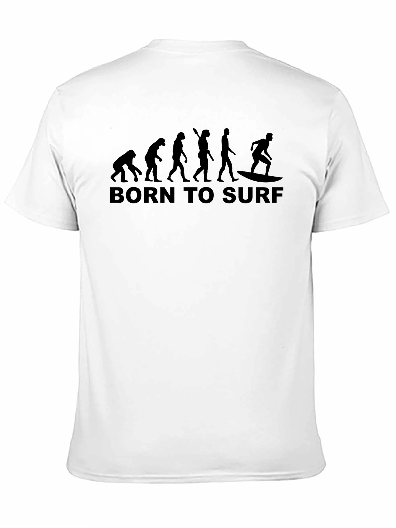 Born to Surf Evolution Black T-Shirt