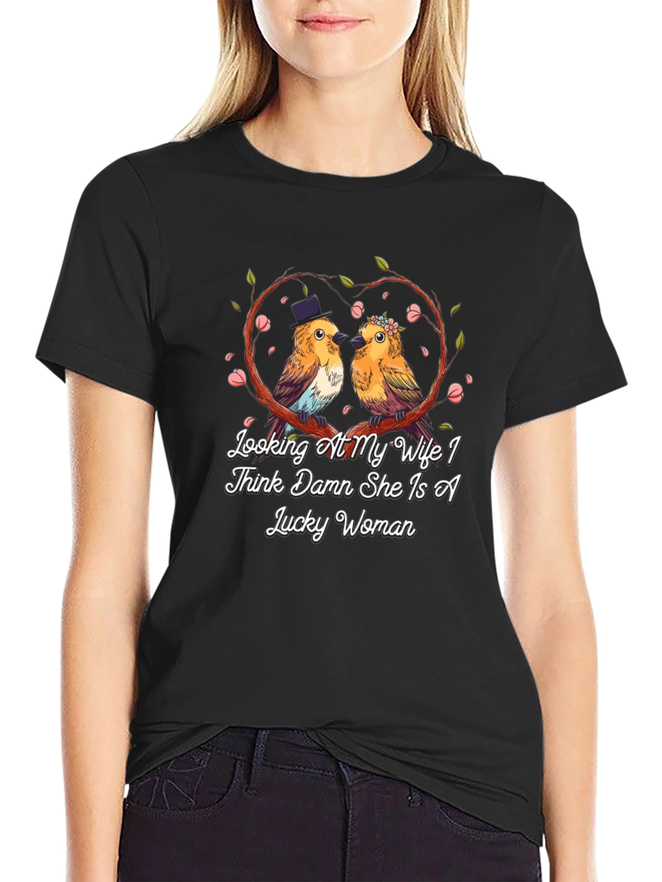 Lucky Wife Birds T-Shirt