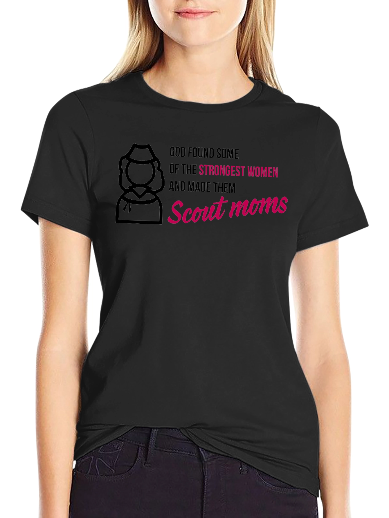 Scout Moms T-Shirt - Strongest Women Graphic Tee