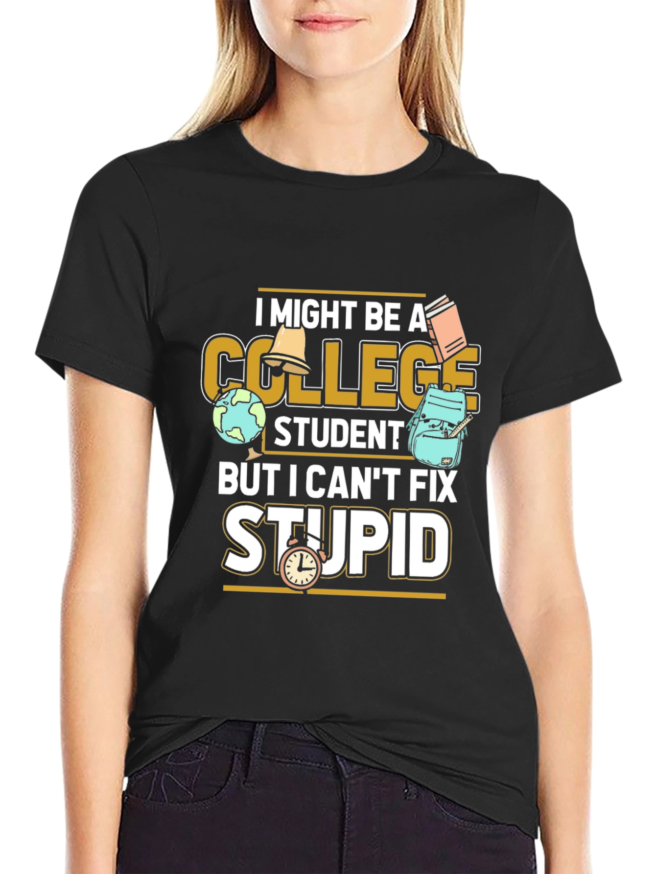 College Student Funny Graphic T-Shirt