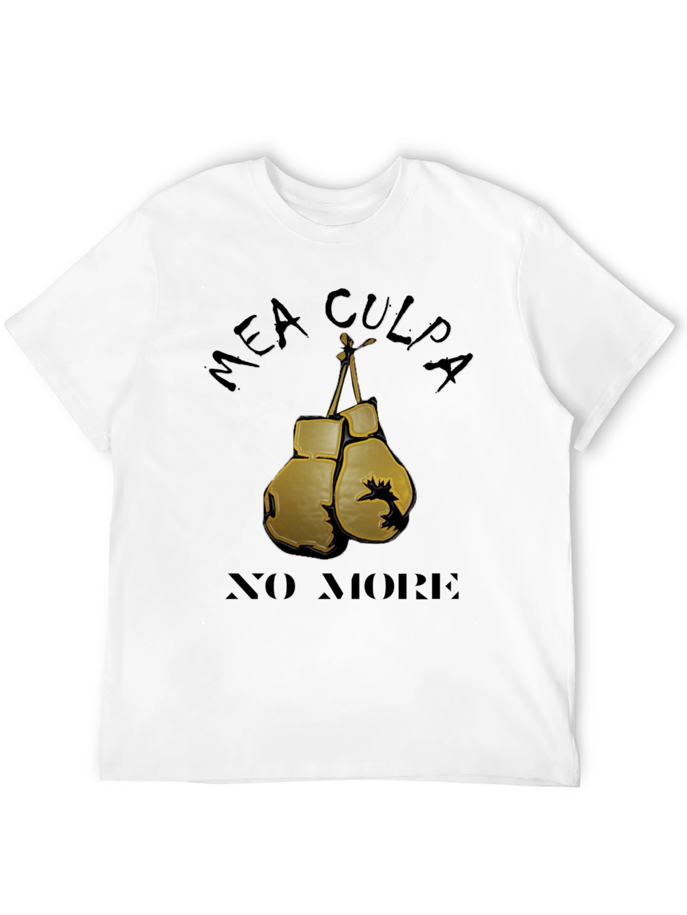Mea Culpa No More Boxing Gloves Graphic Tee