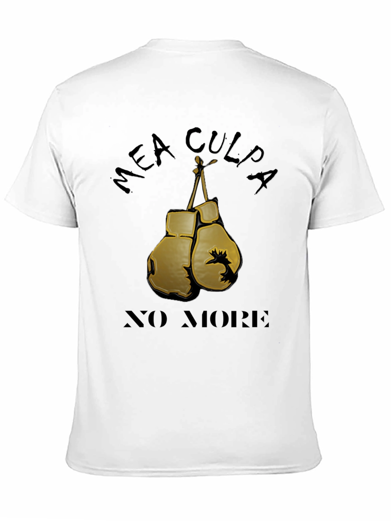 Mea Culpa No More Boxing Gloves Graphic Tee