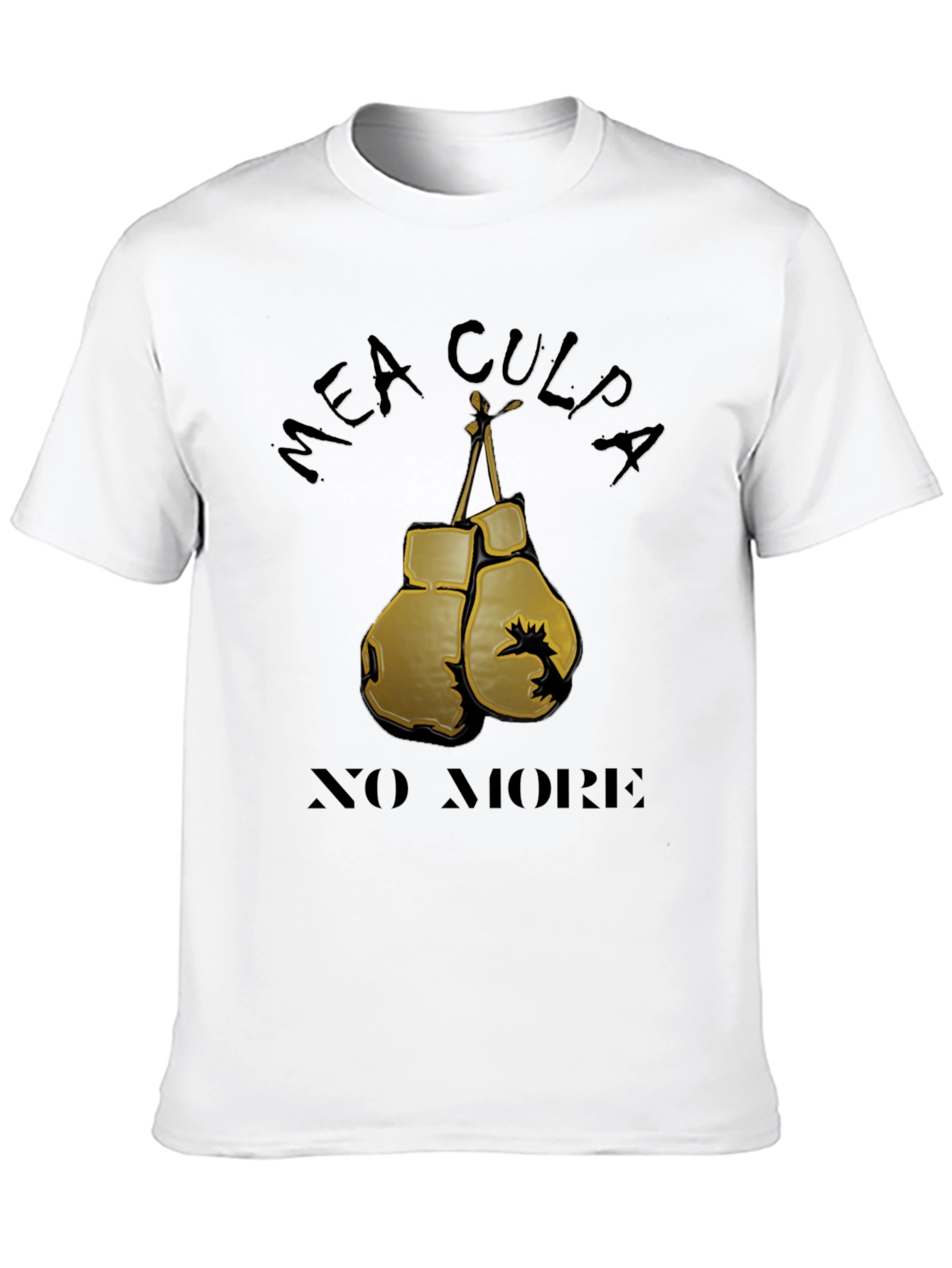 Mea Culpa No More Boxing Gloves Graphic Tee