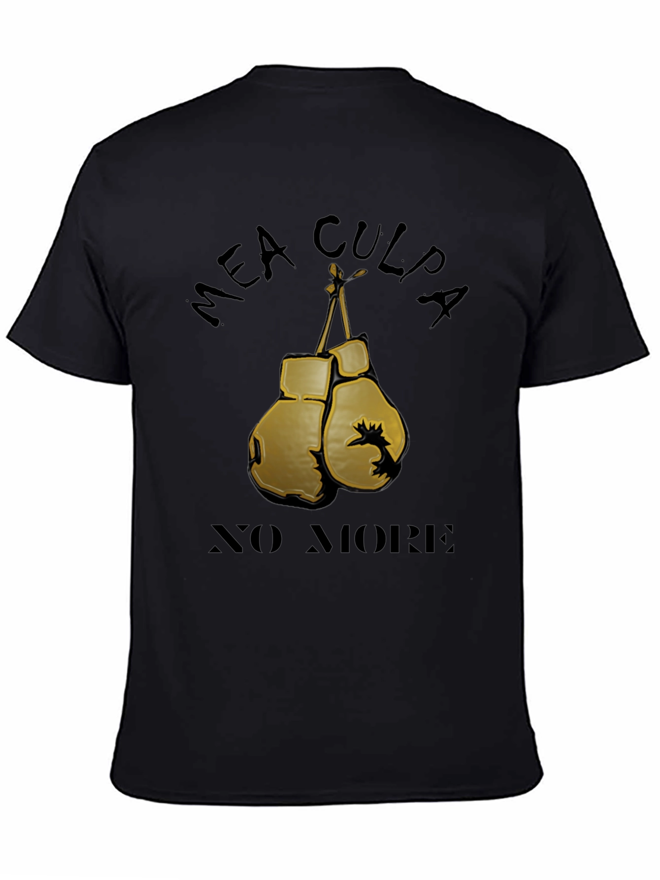 Mea Culpa No More Boxing Gloves Graphic Tee