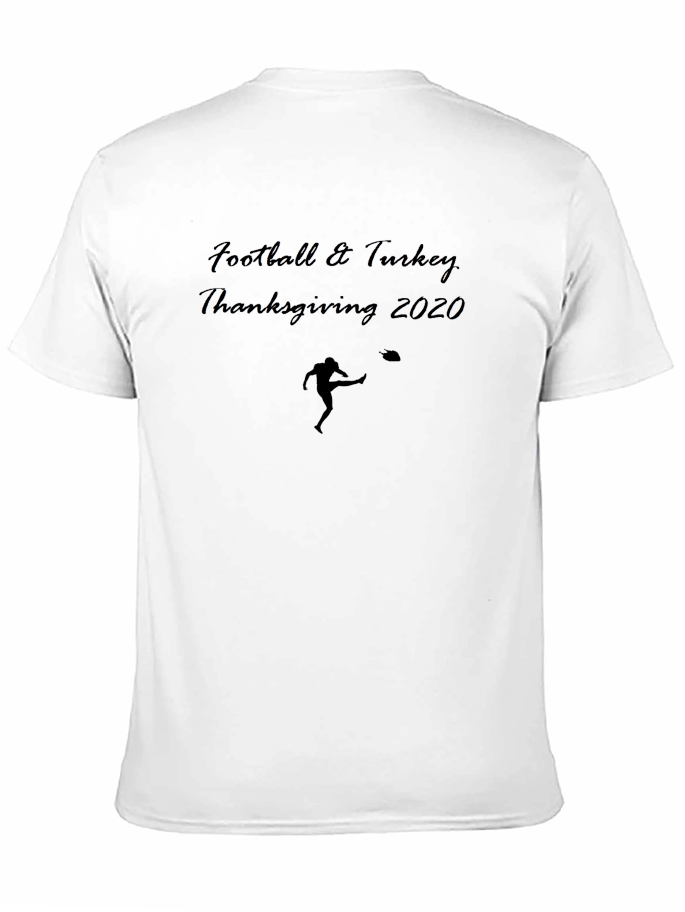 Football & Turkey Thanksgiving 2020 Black T-Shirt