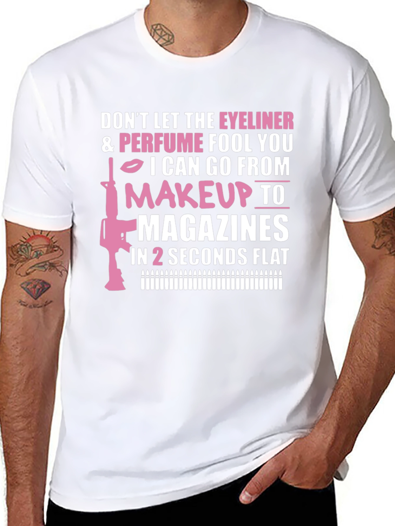 Eyeliner & Perfume Makeup to Magazines T-Shirt