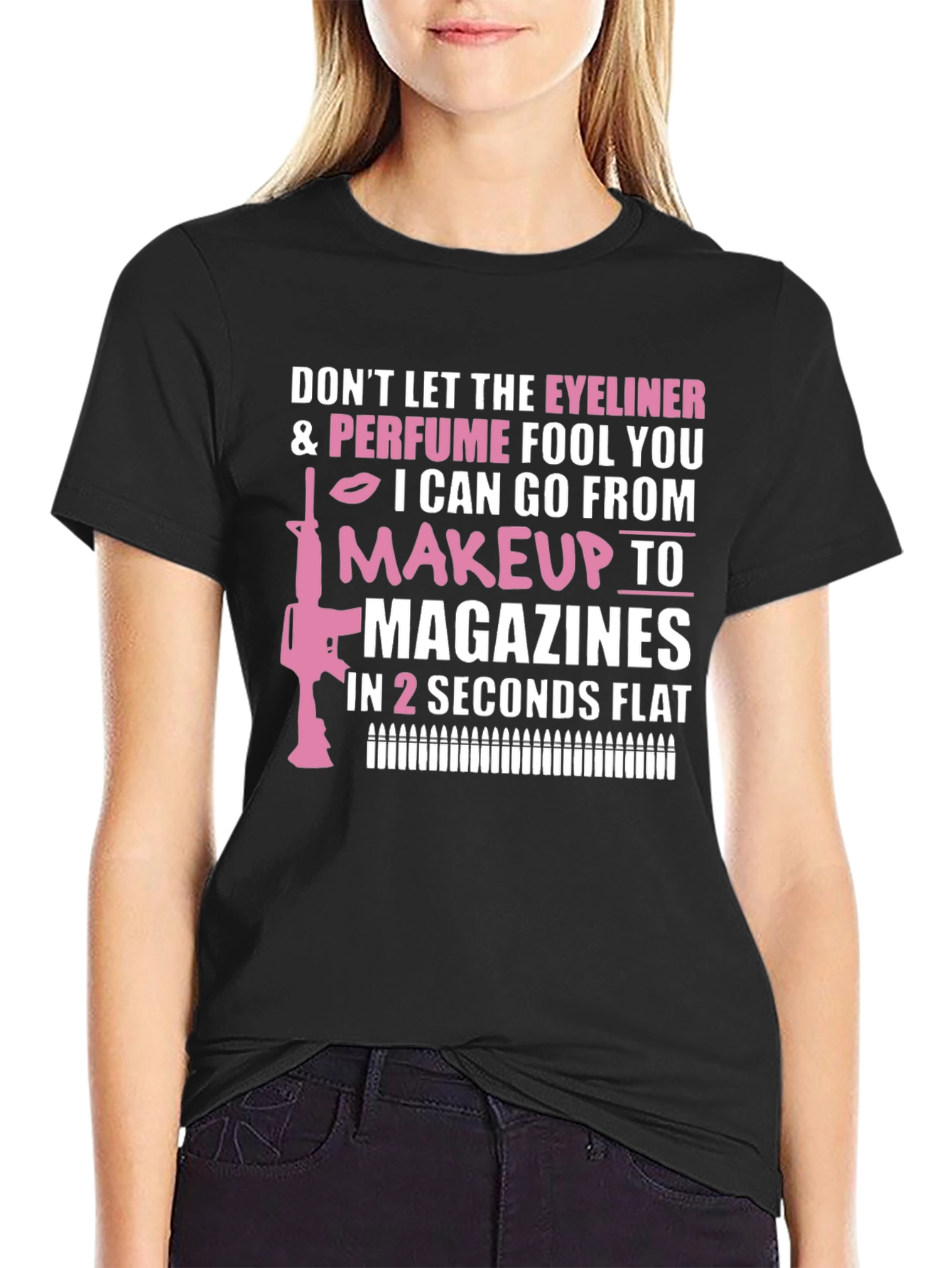 Eyeliner & Perfume Makeup to Magazines T-Shirt