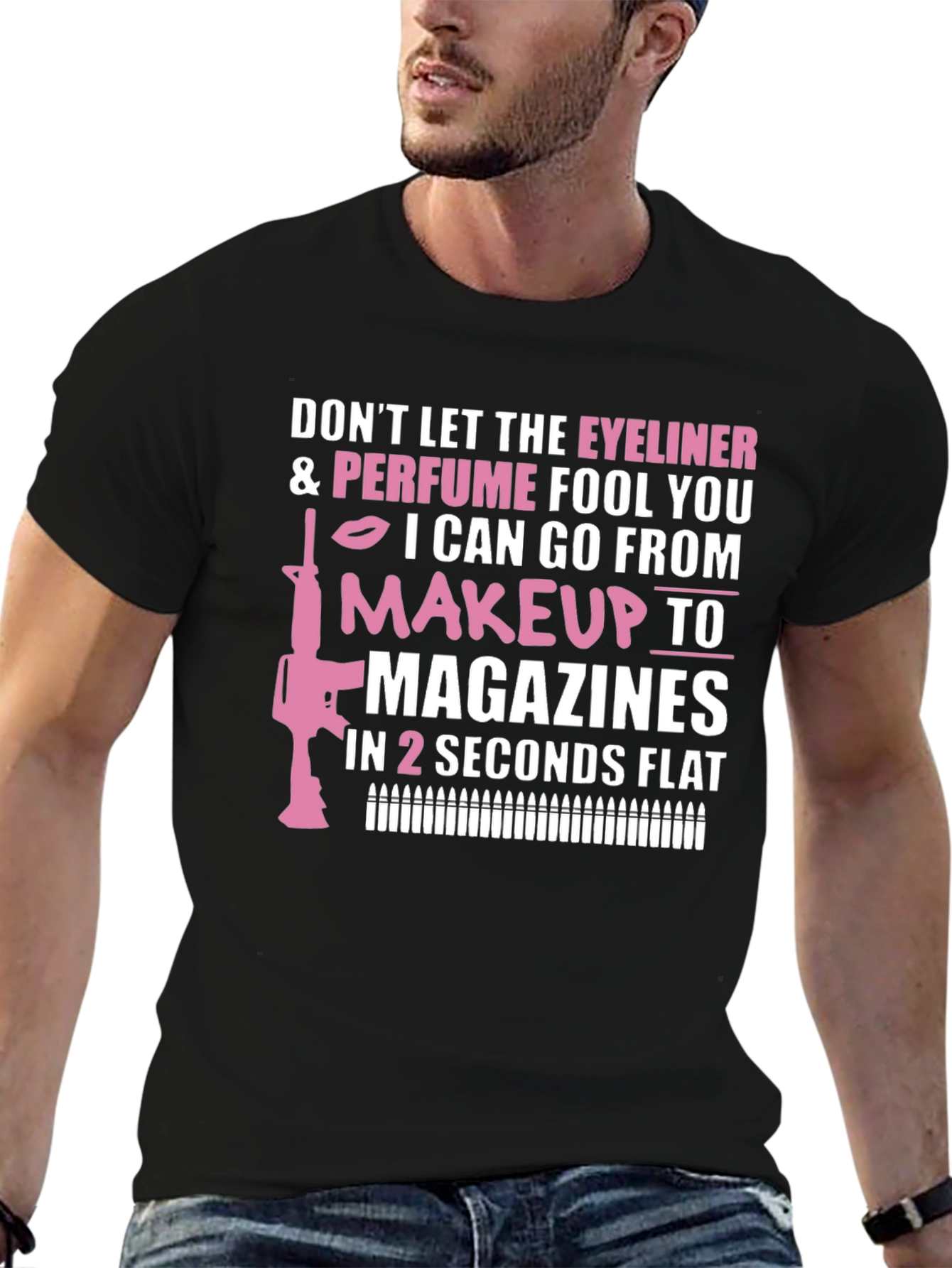 Eyeliner & Perfume Makeup to Magazines T-Shirt
