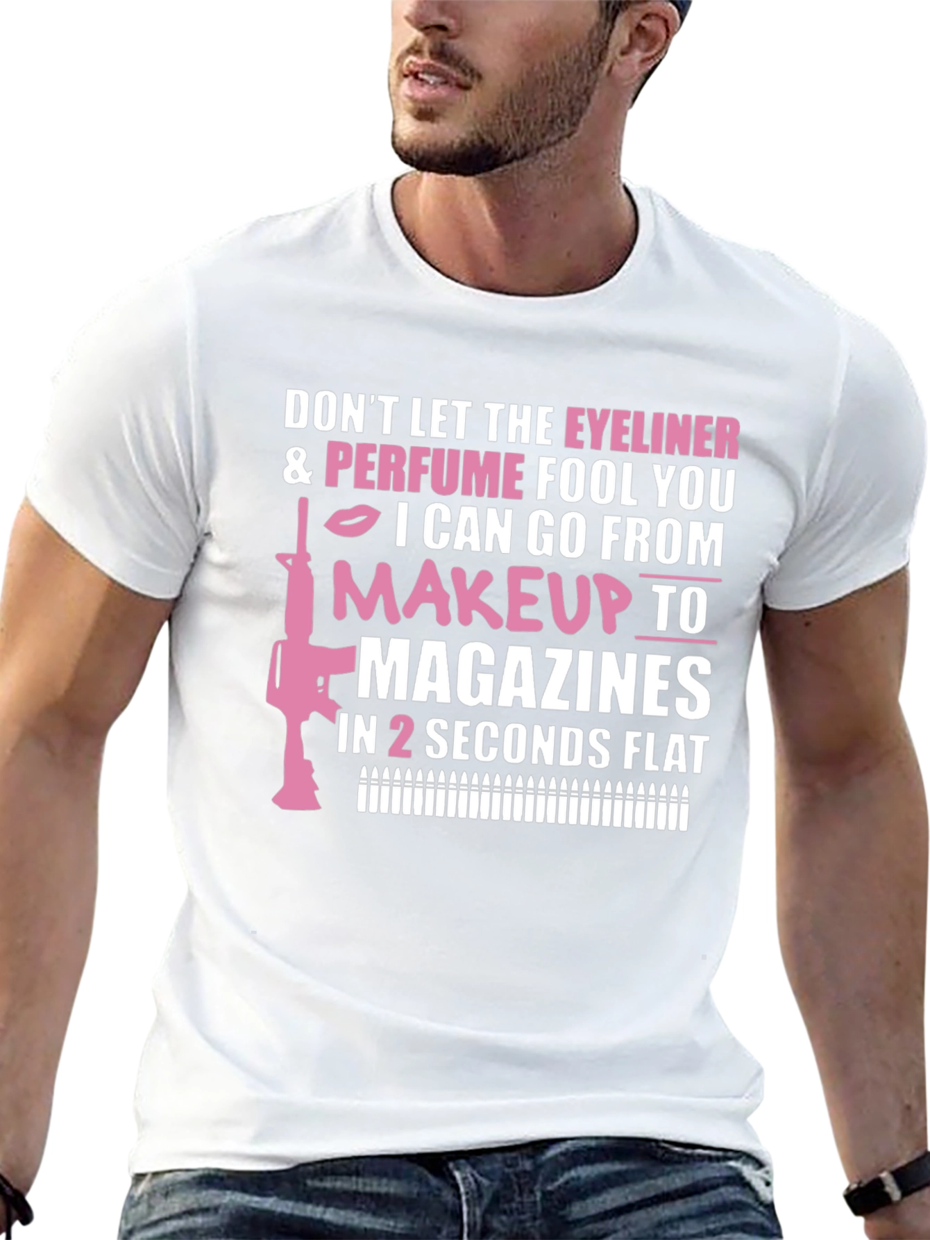 Eyeliner & Perfume Makeup to Magazines T-Shirt