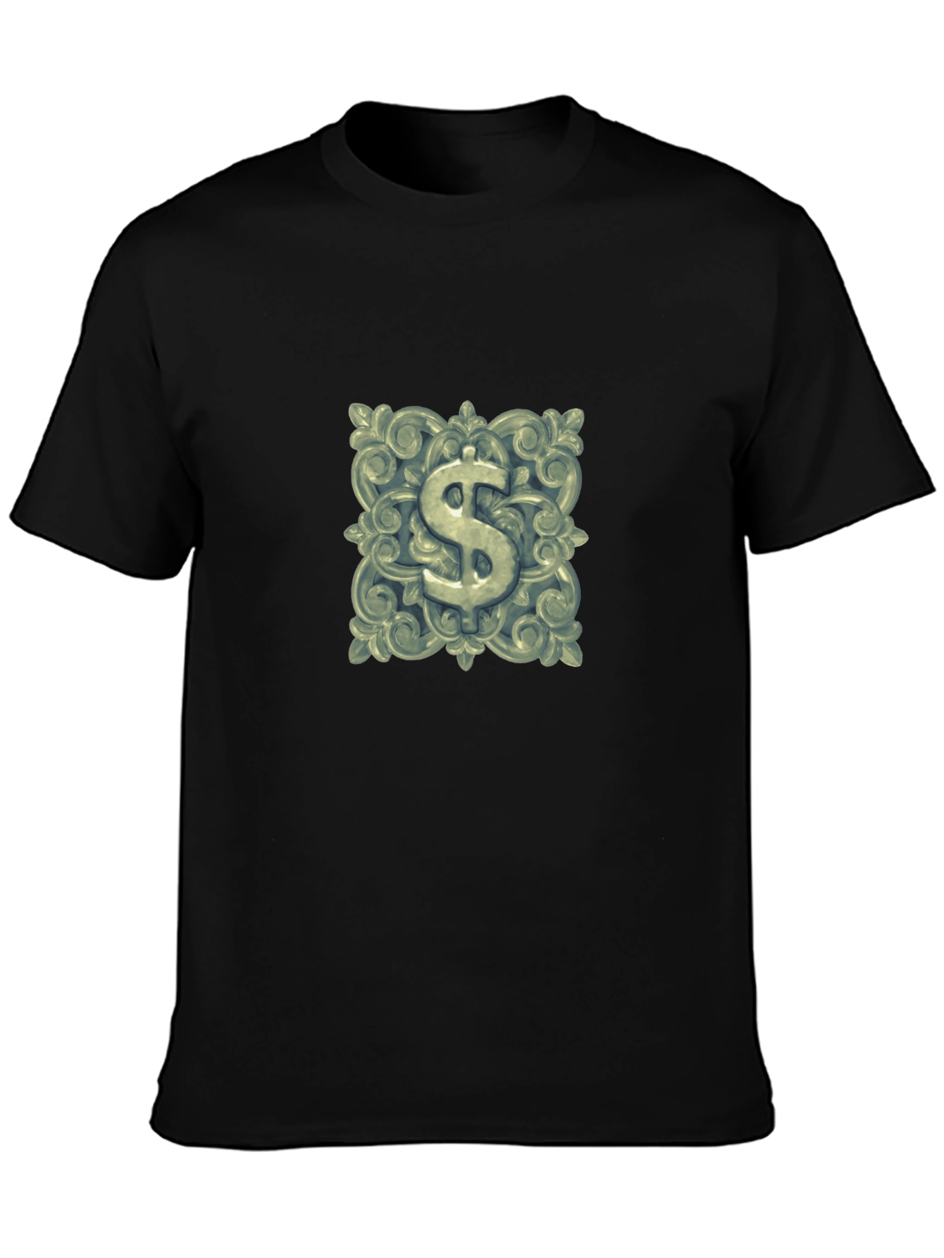 Ornate Dollar Sign Graphic T-Shirt