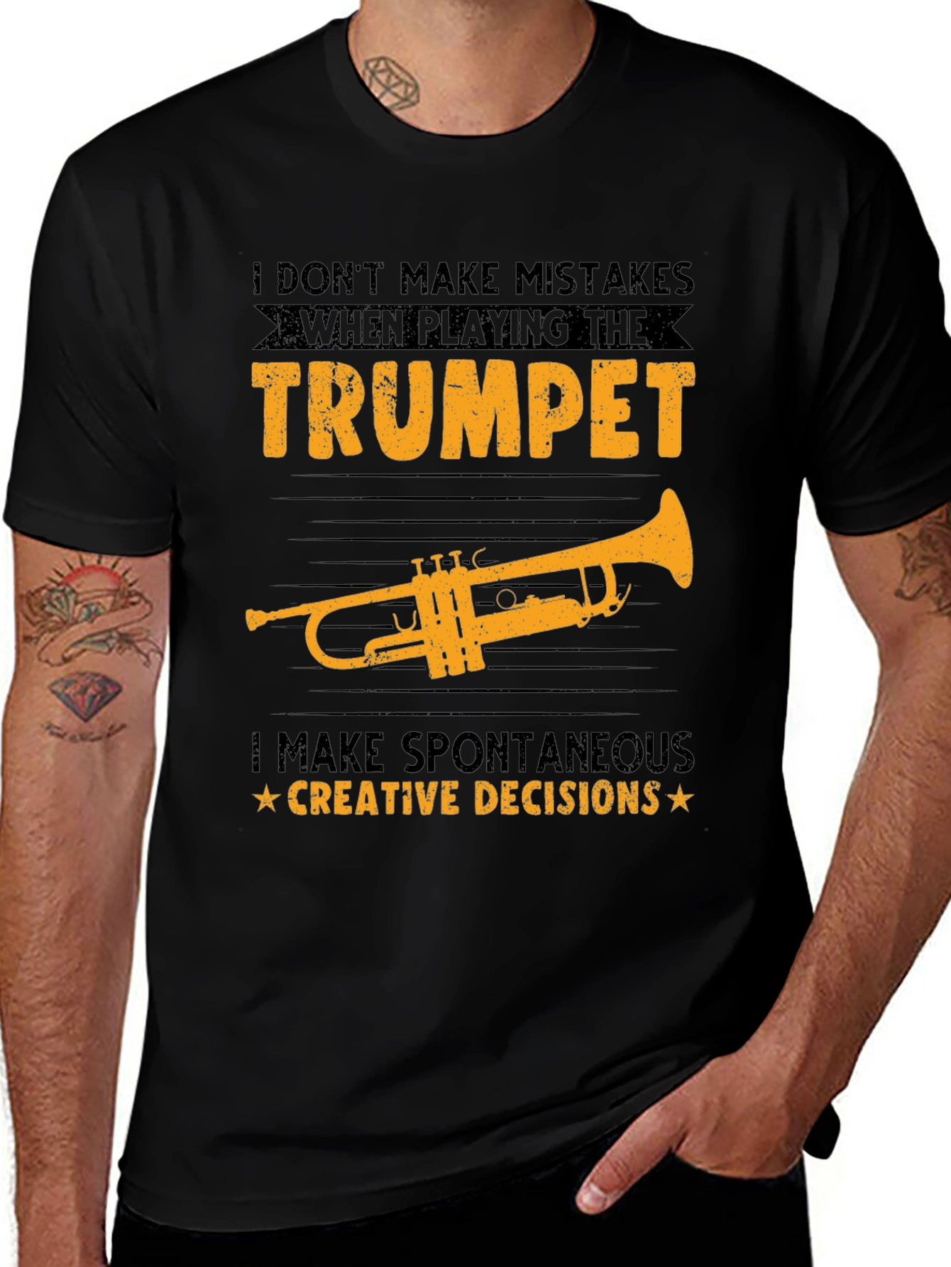 Trumpet Player T-Shirt: Spontaneous Creative Decisions