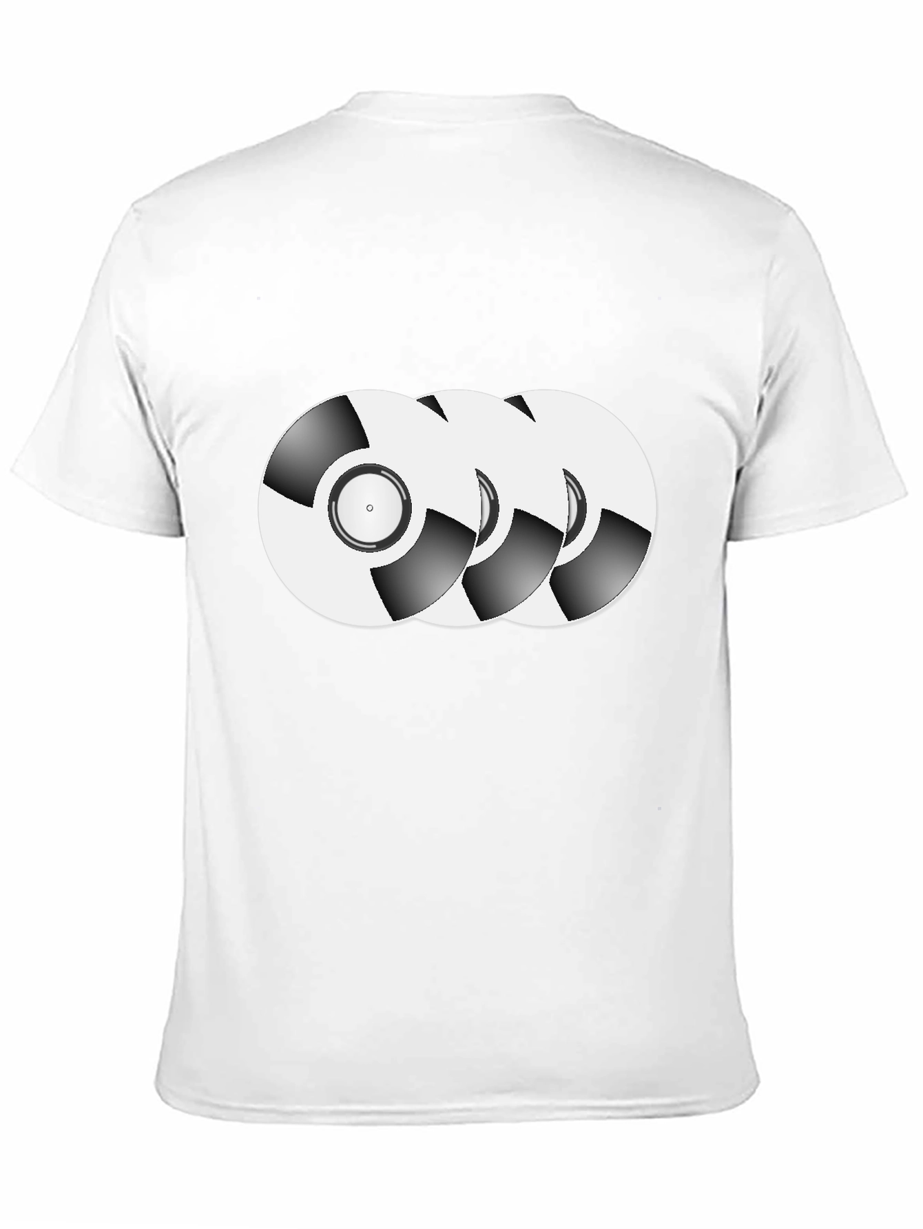 Vinyl Record Graphic Tee - Black