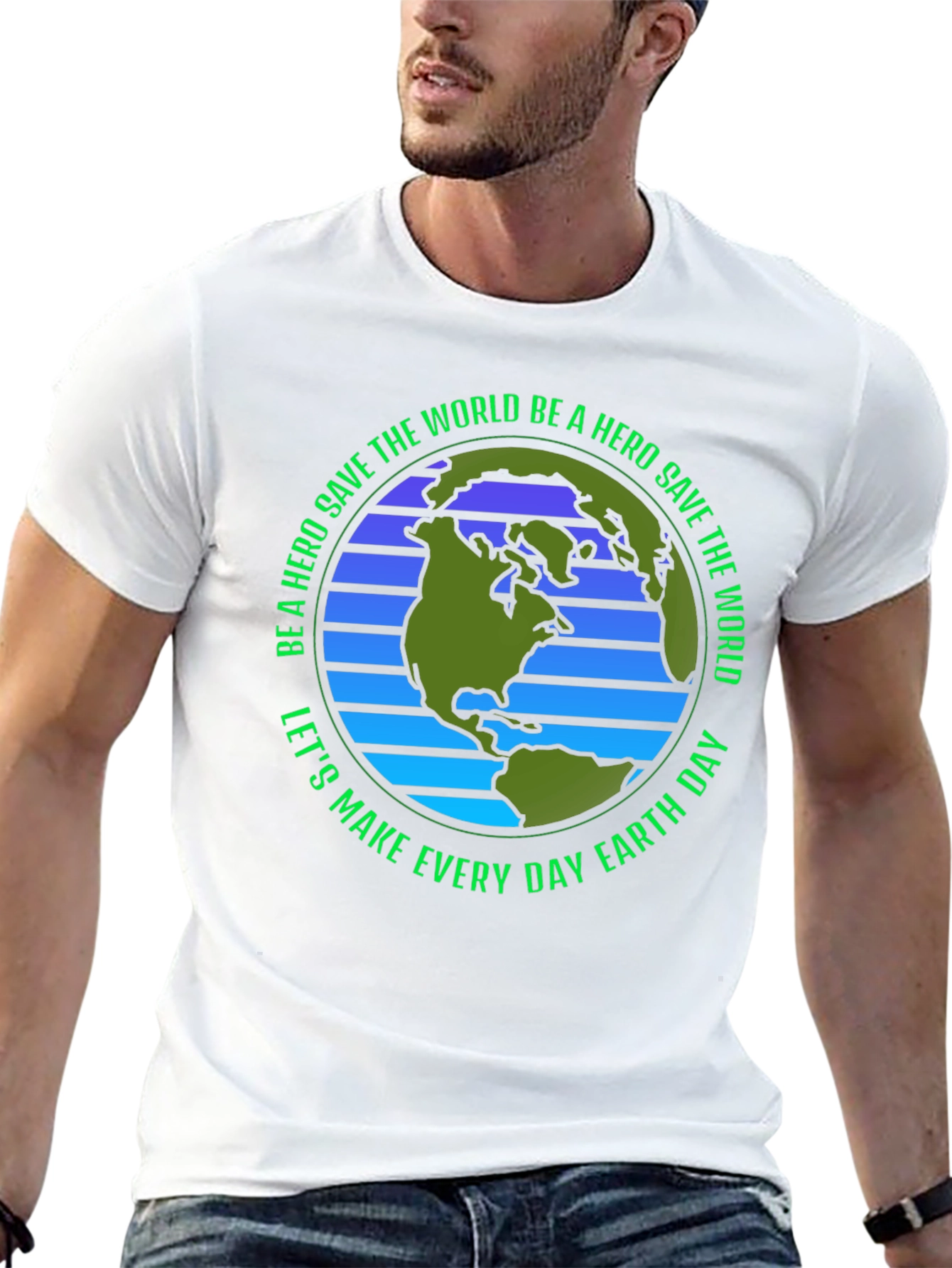 Earth Day Save The World Hero T-Shirt