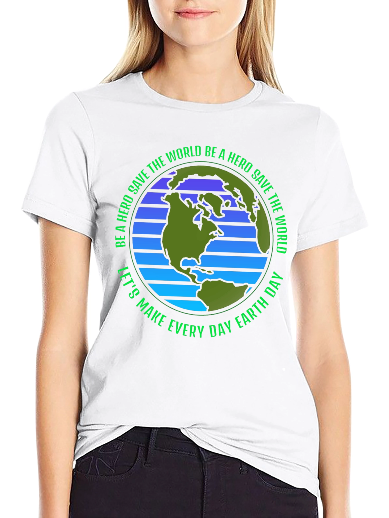 Earth Day Save The World Hero T-Shirt