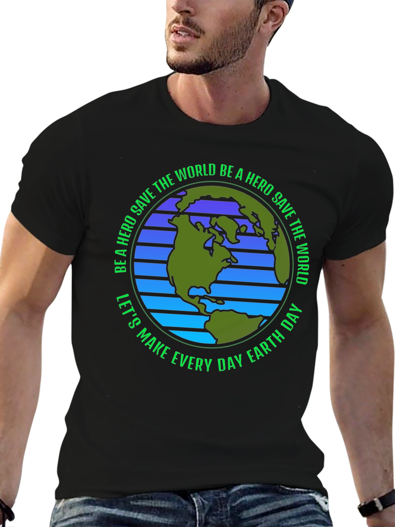 Earth Day Save The World Hero T-Shirt