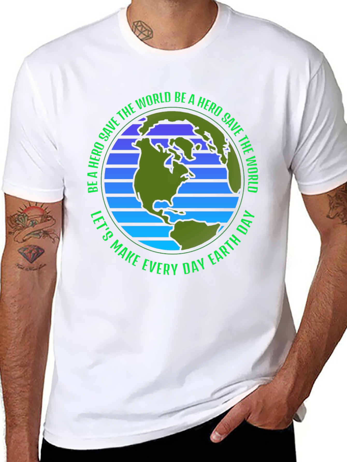 Earth Day Save The World Hero T-Shirt