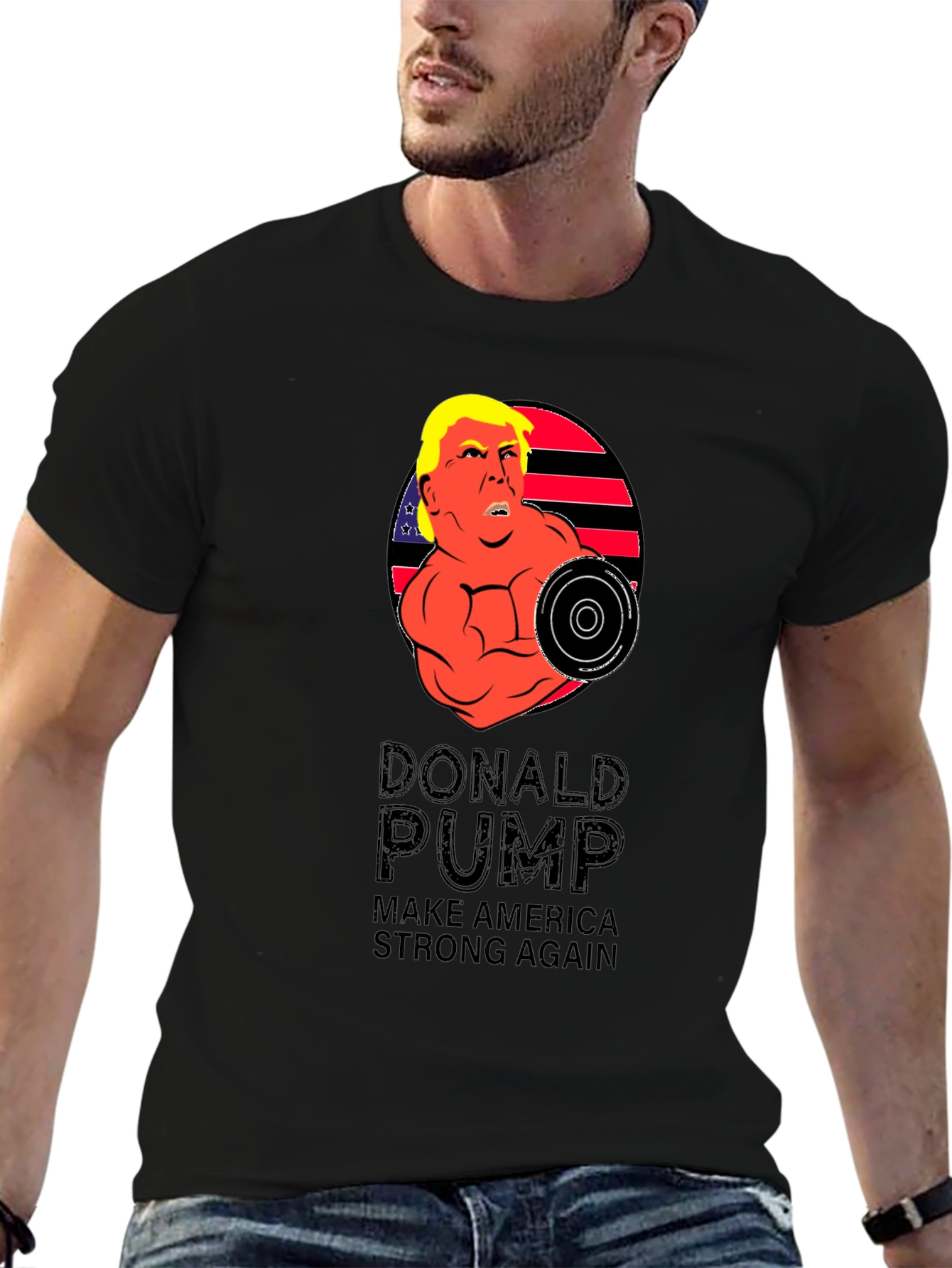 Donald Pump T-Shirt - Make America Strong Again