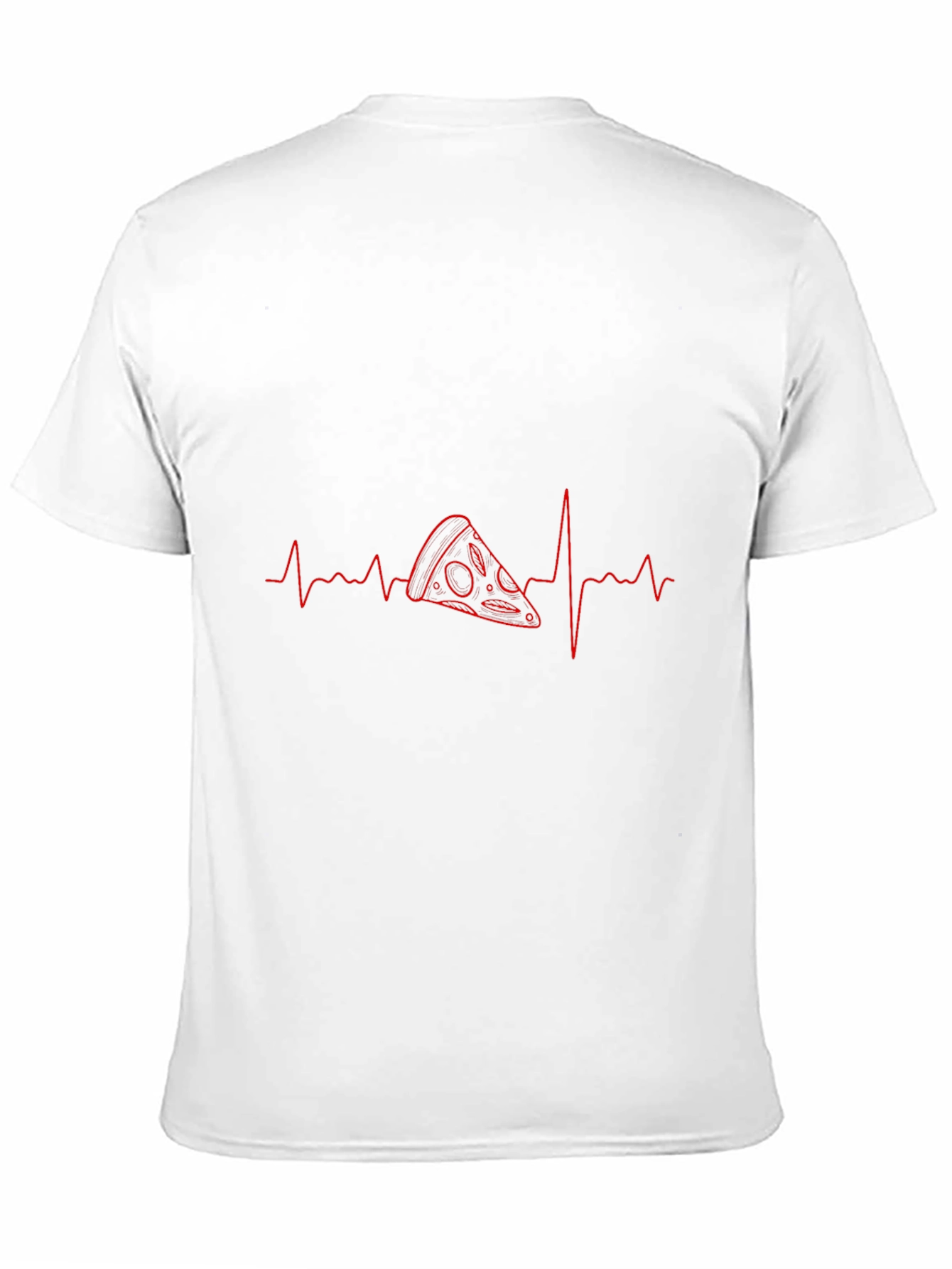 Pizza Heartbeat T-Shirt - Food Lover Tee