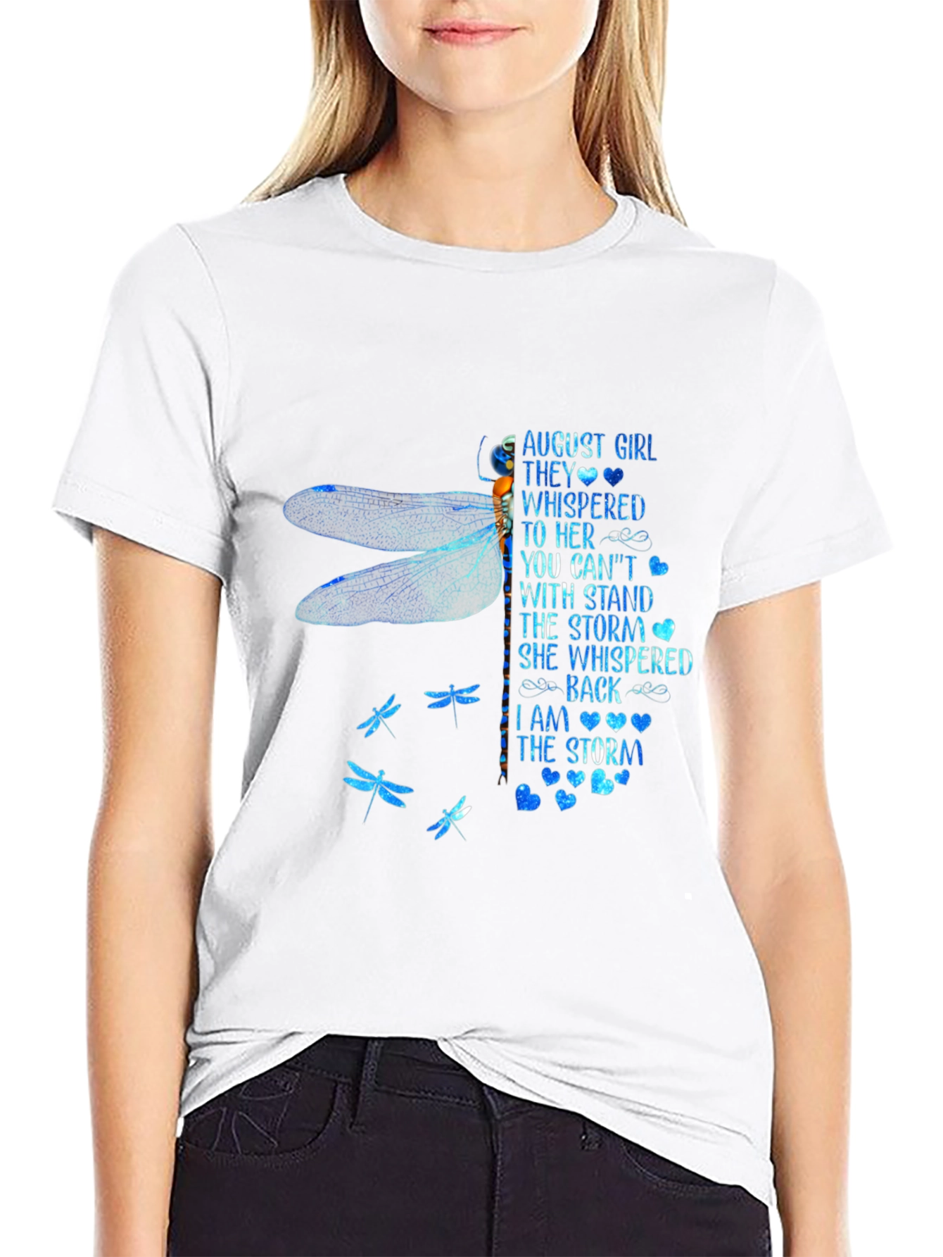 August Girl Dragonfly Graphic T-Shirt