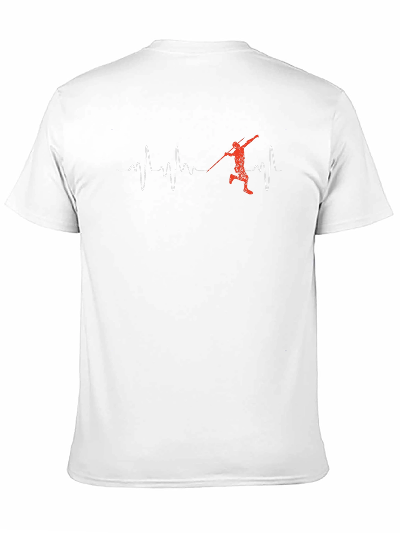 Javelin Thrower Heartbeat Graphic Tee - Black