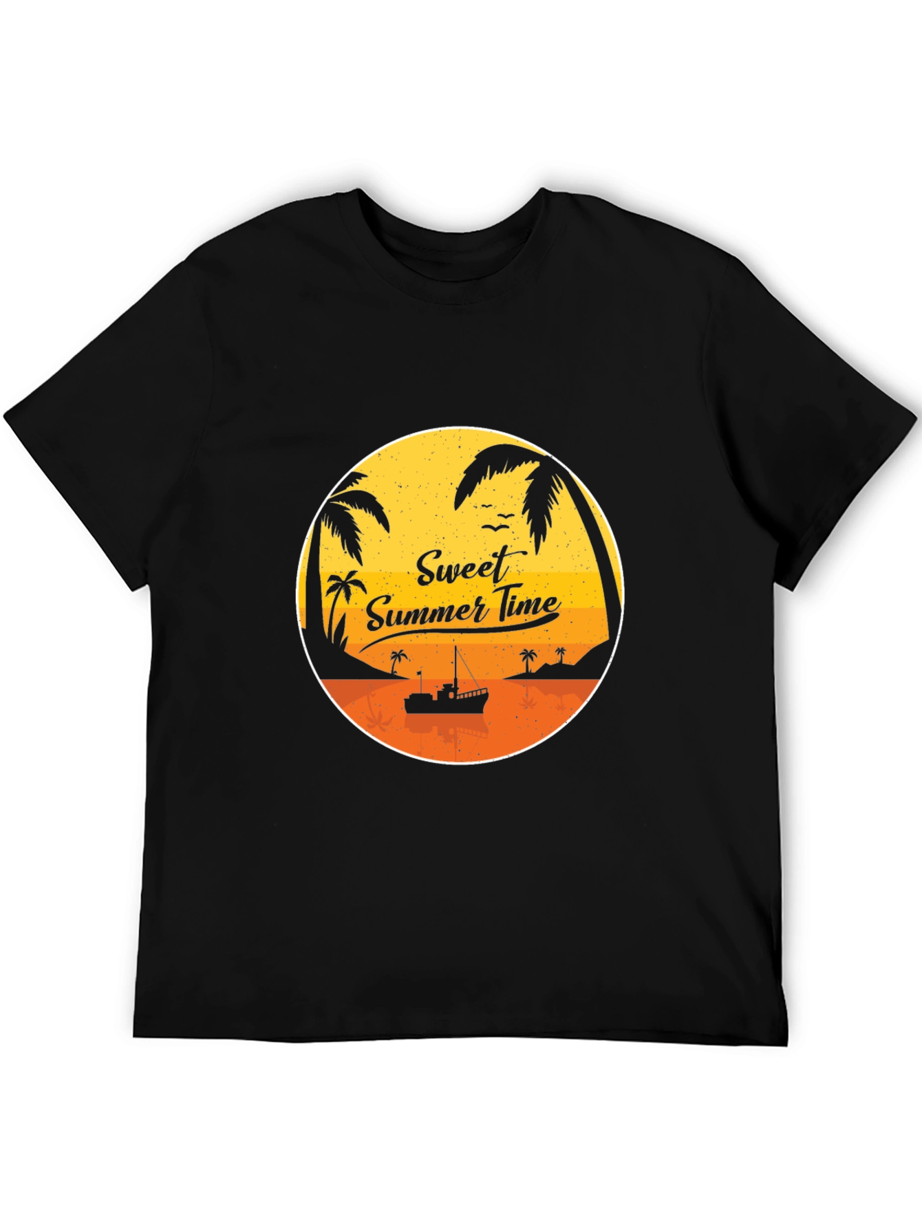 Sweet Summer Time Black Graphic Tee