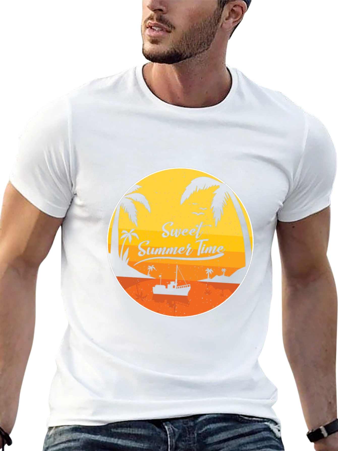 Sweet Summer Time Black Graphic Tee