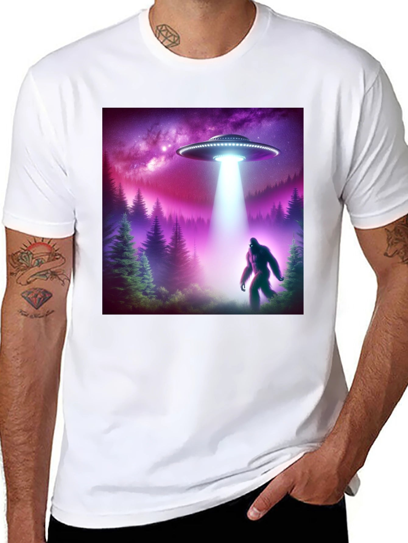 UFO & Bigfoot Encounter T-Shirt