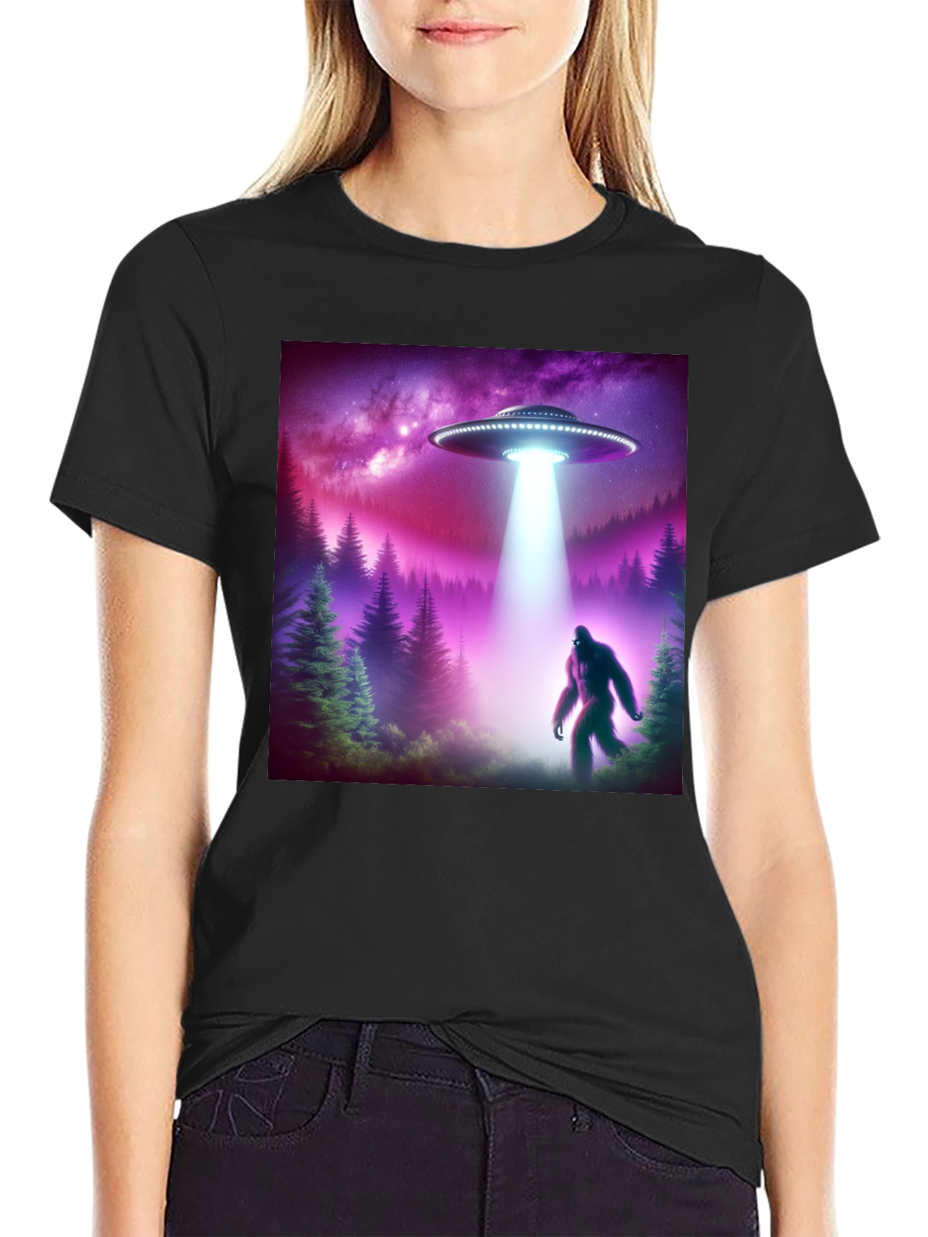 UFO & Bigfoot Encounter T-Shirt