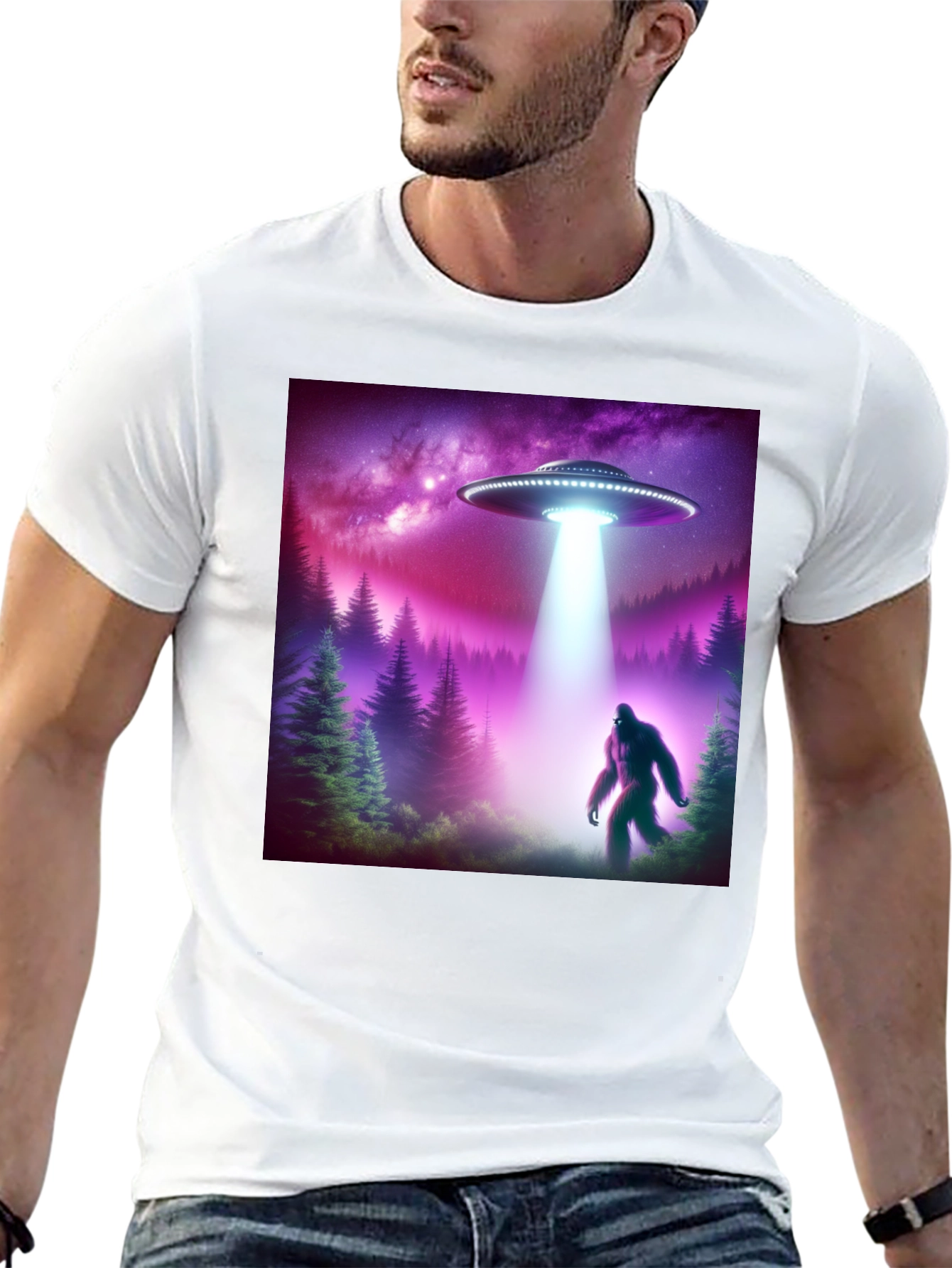 UFO & Bigfoot Encounter T-Shirt