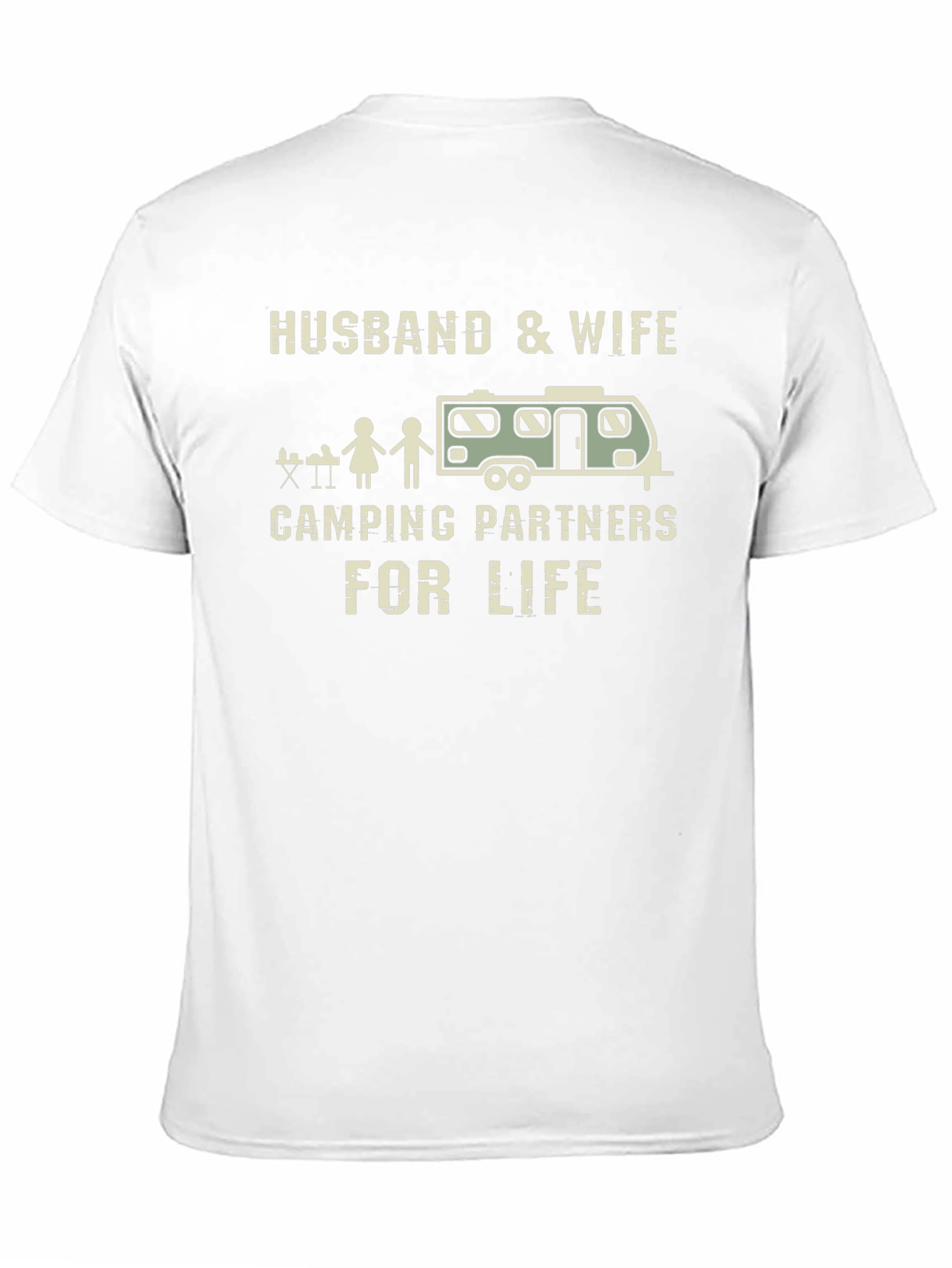 Husband & Wife Camping Partners For Life T-Shirt