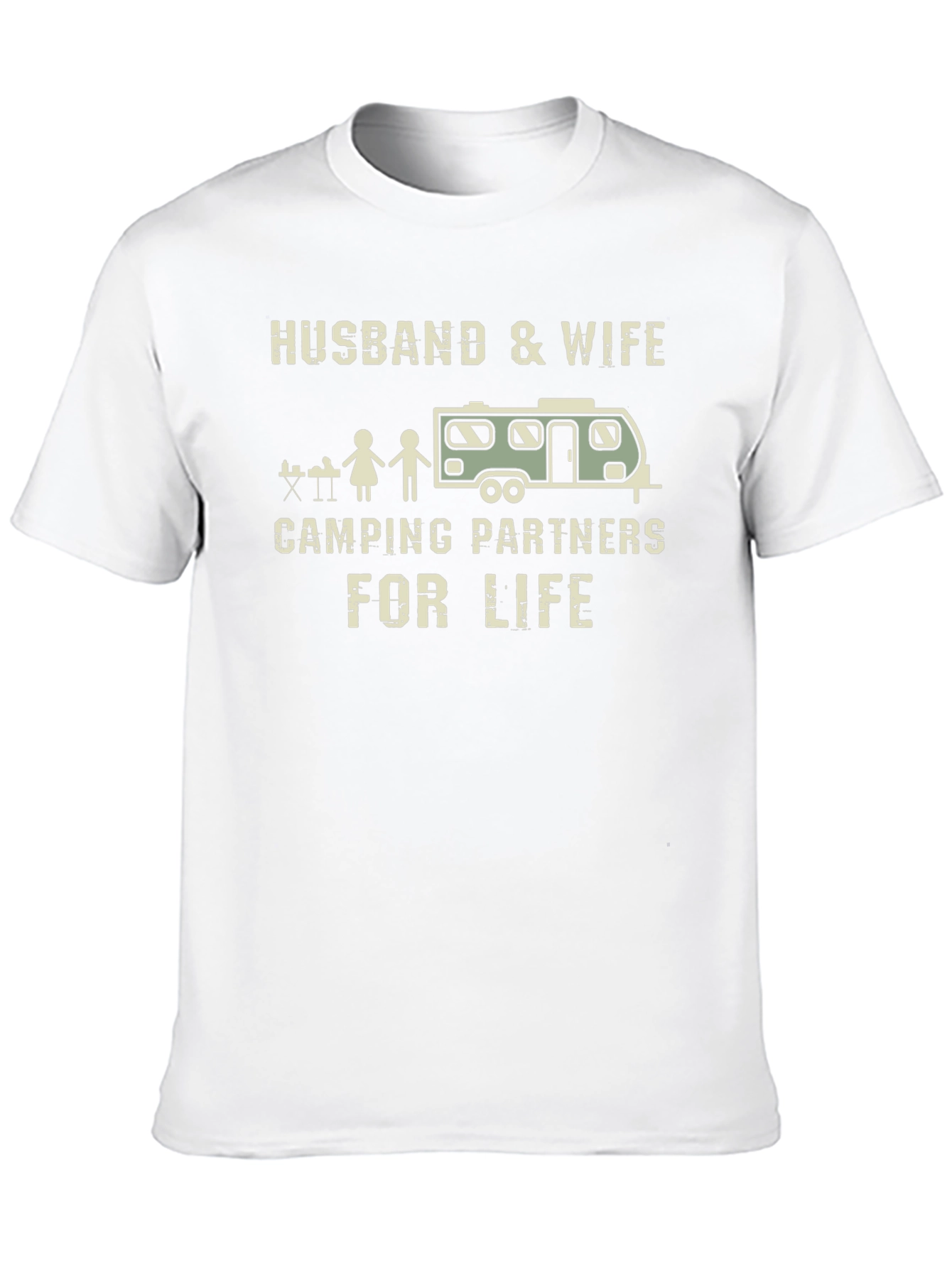 Husband & Wife Camping Partners For Life T-Shirt