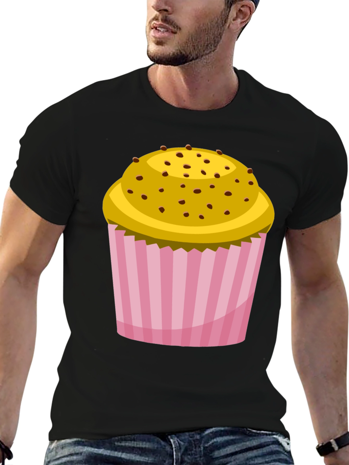 Cupcake Graphic Black T-Shirt