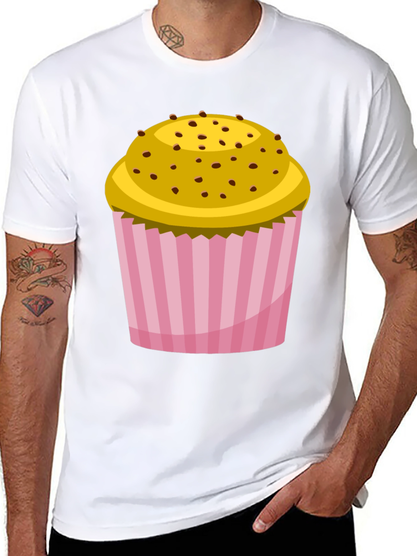 Cupcake Graphic Black T-Shirt