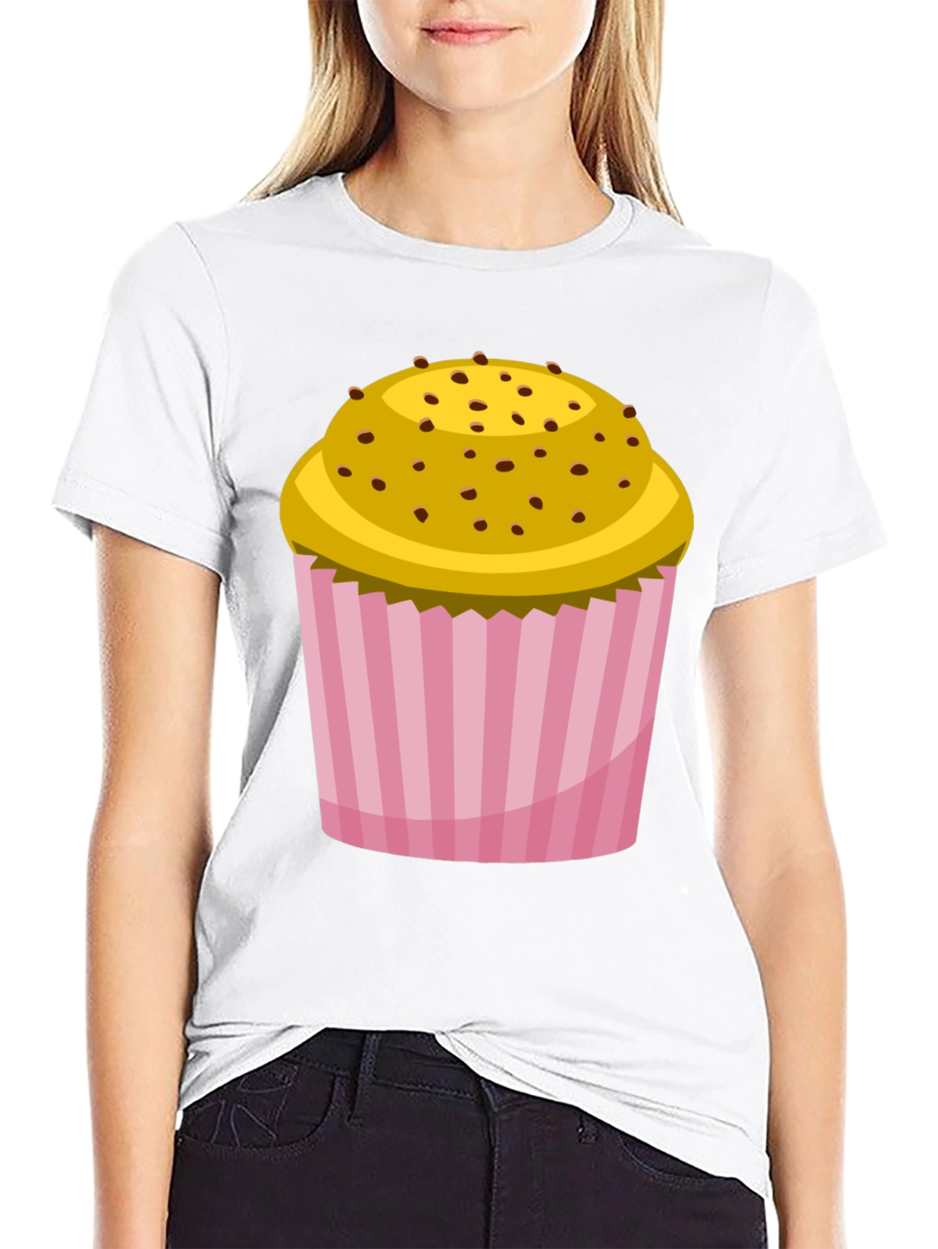 Cupcake Graphic Black T-Shirt