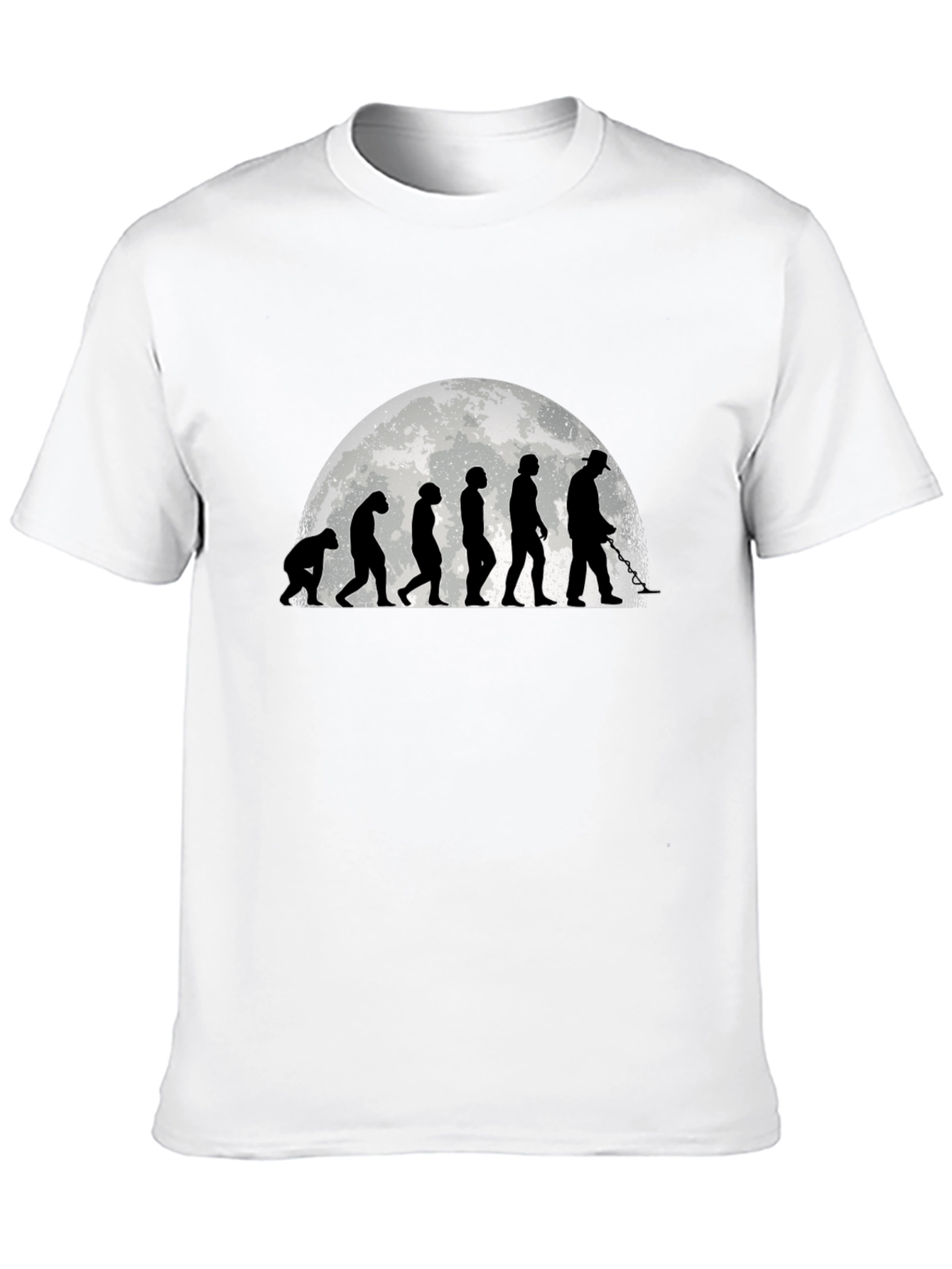 Evolution of Man Metal Detecting T-Shirt