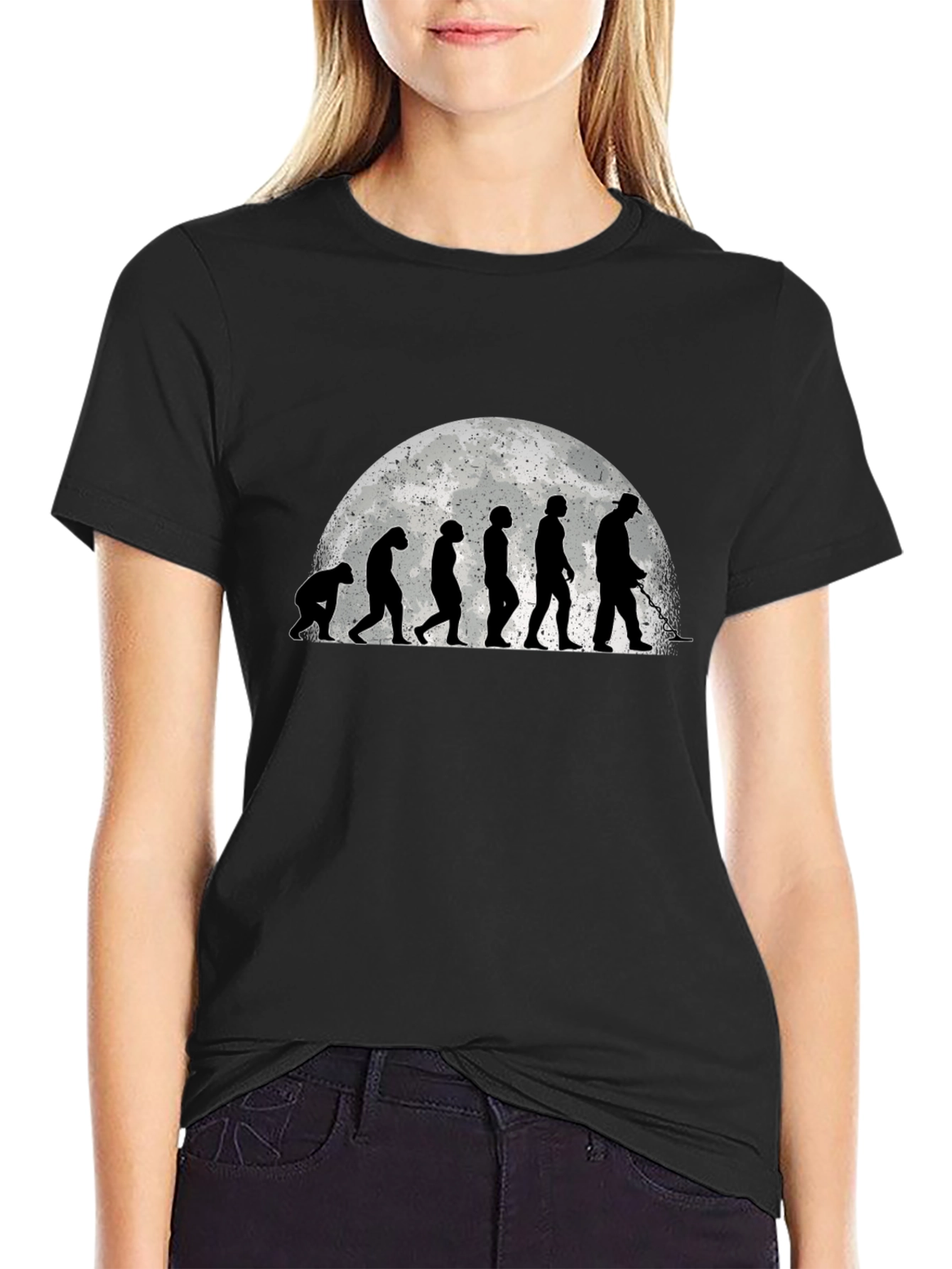 Evolution of Man Metal Detecting T-Shirt