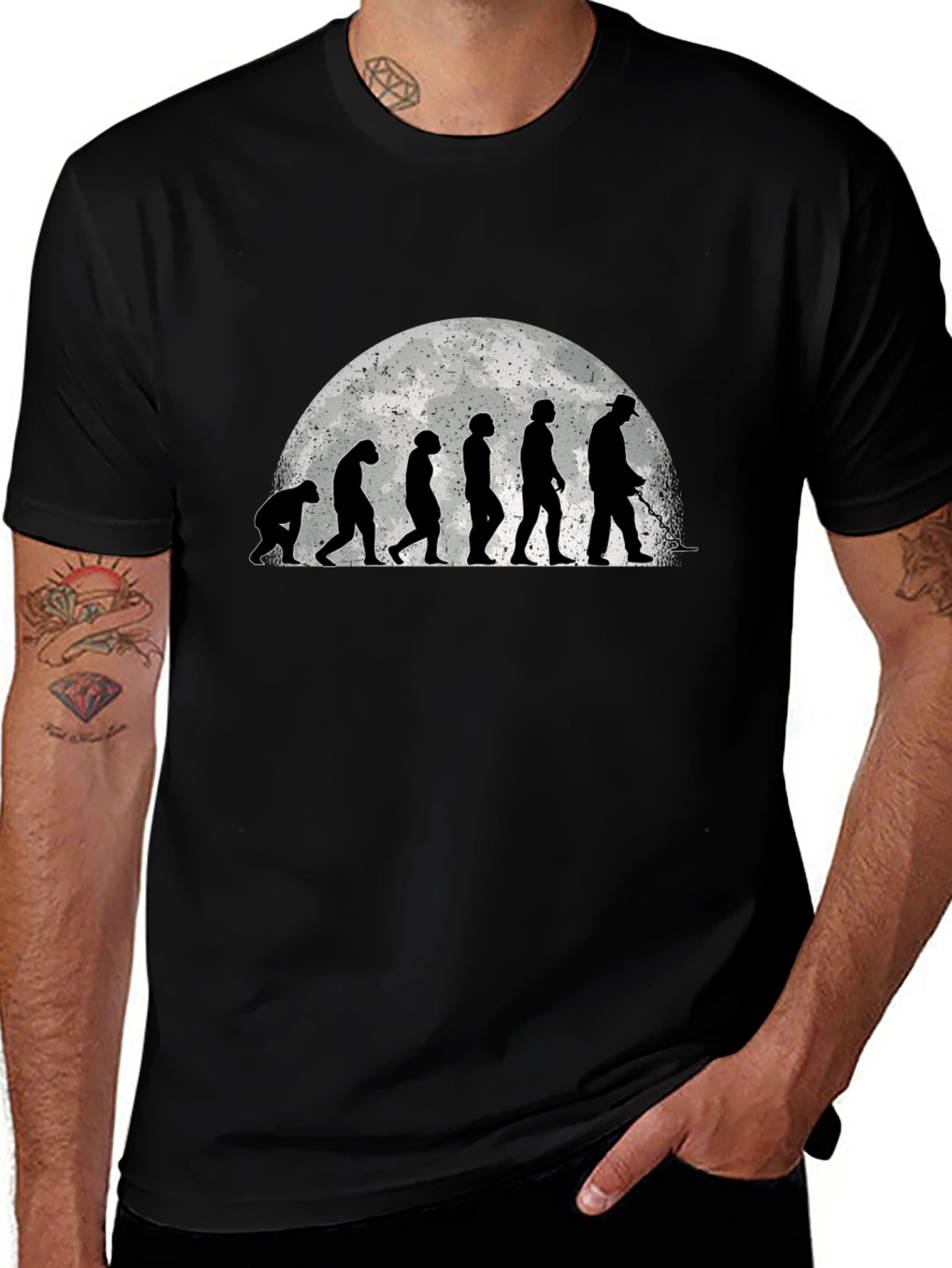 Evolution of Man Metal Detecting T-Shirt