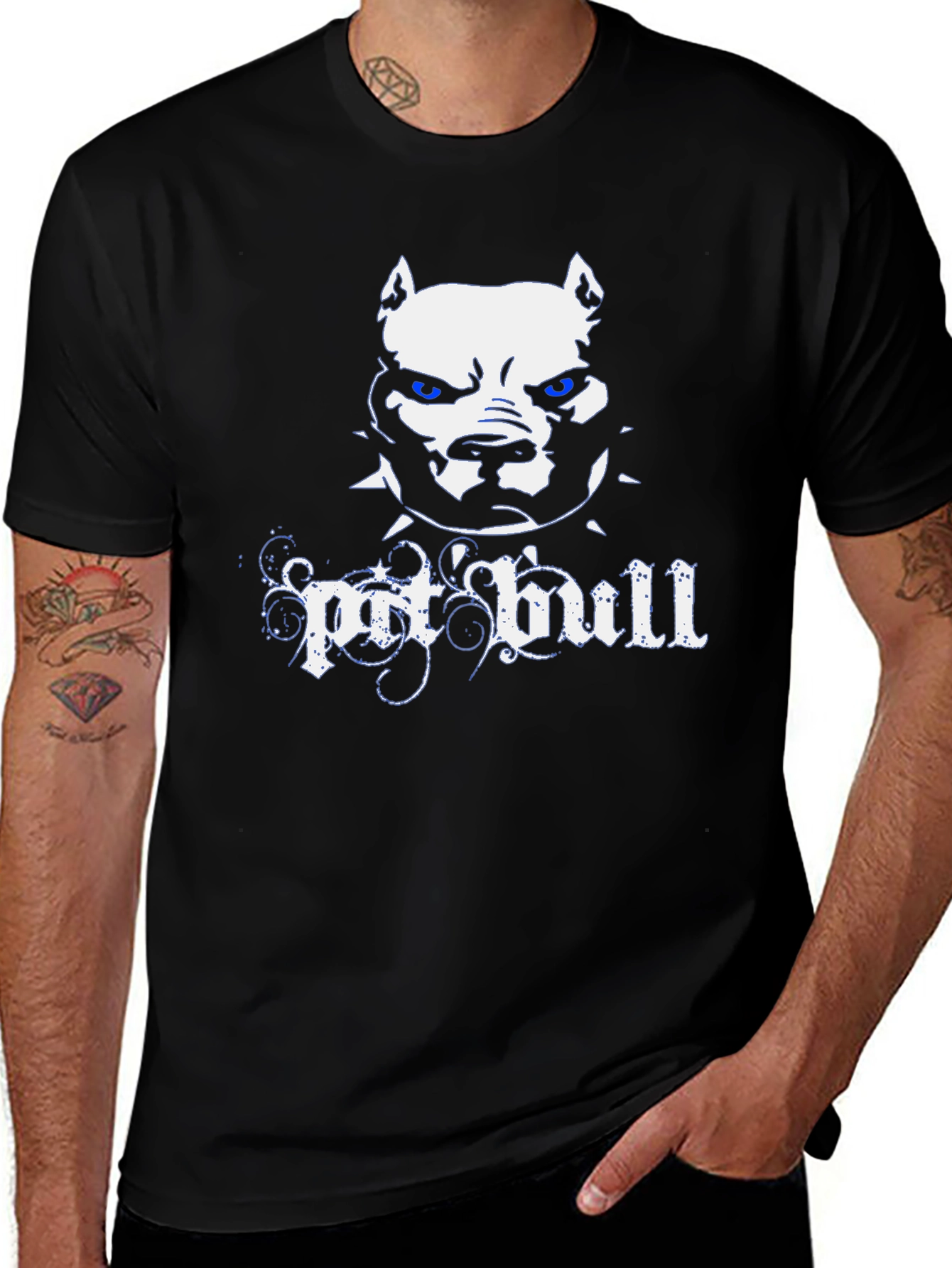 Spot Bull Graphic T-Shirt - Black