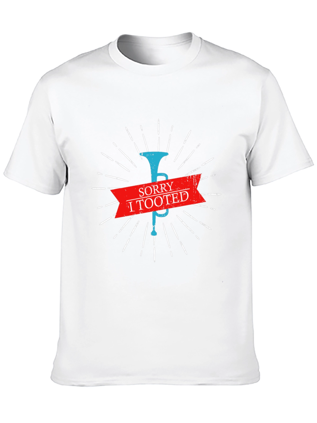 Sorry I Tooted Mens Black Graphic T-Shirt