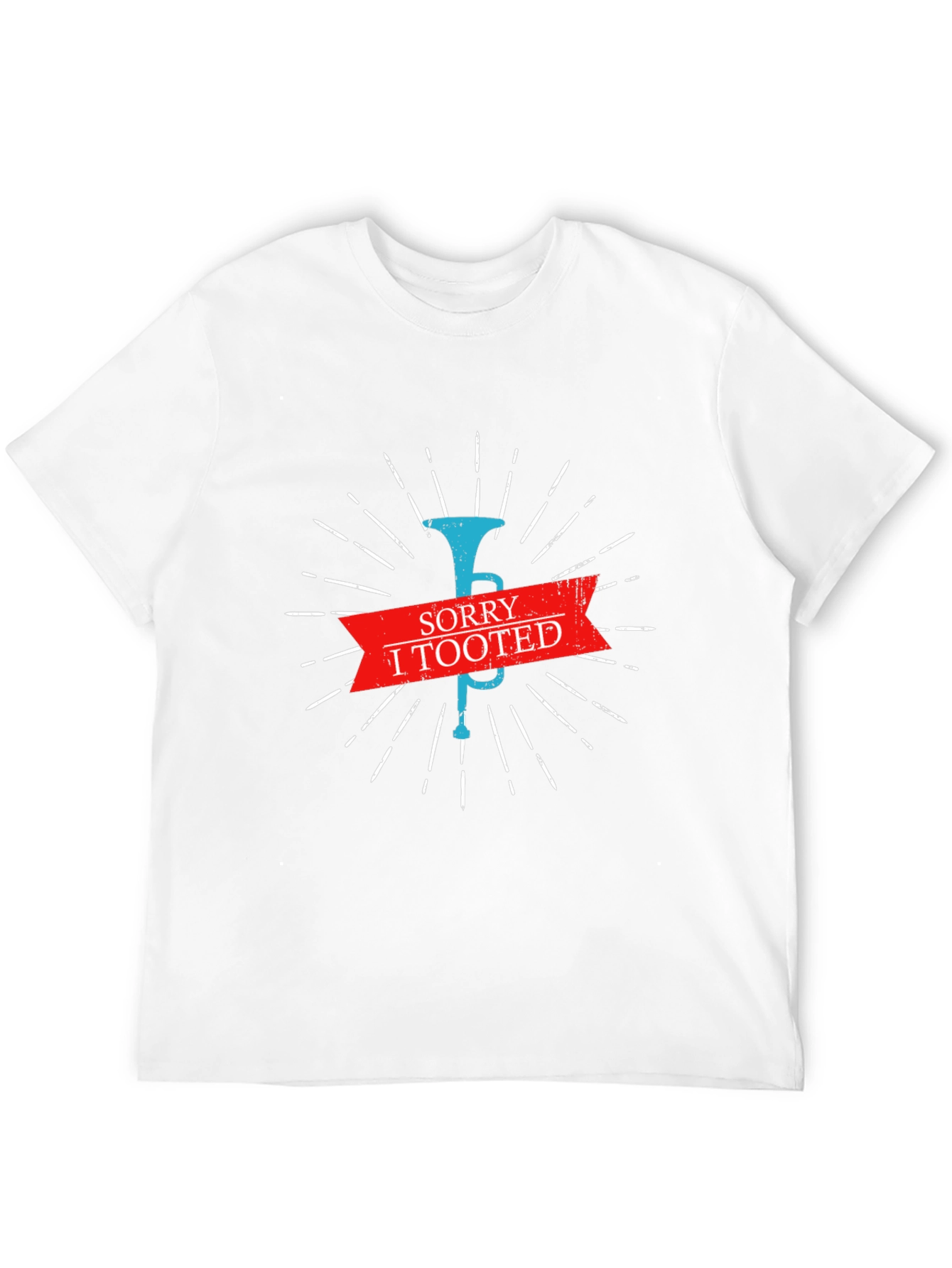 Sorry I Tooted Mens Black Graphic T-Shirt