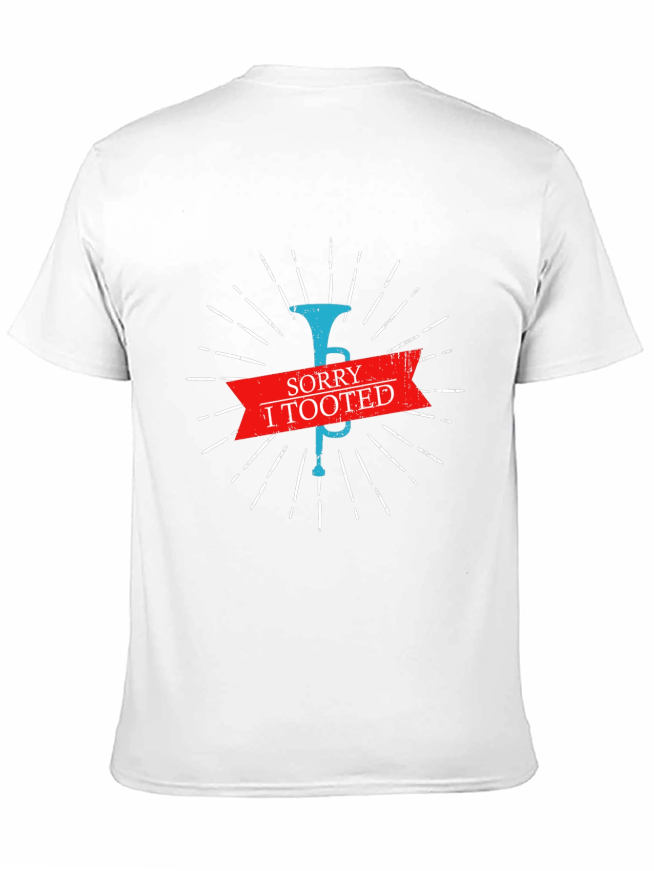 Sorry I Tooted Mens Black Graphic T-Shirt