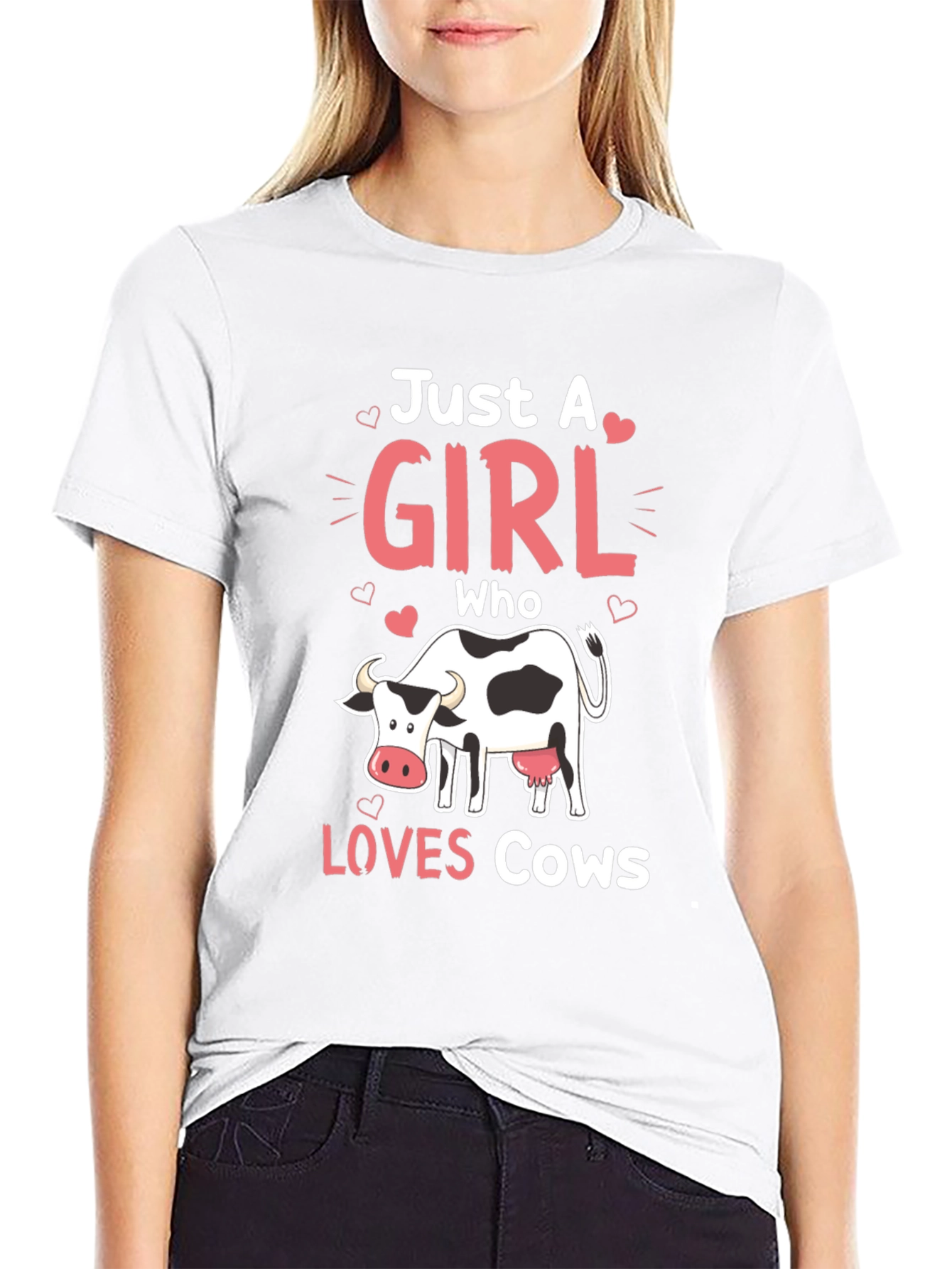 Just a Girl Who Loves Cows T-Shirt