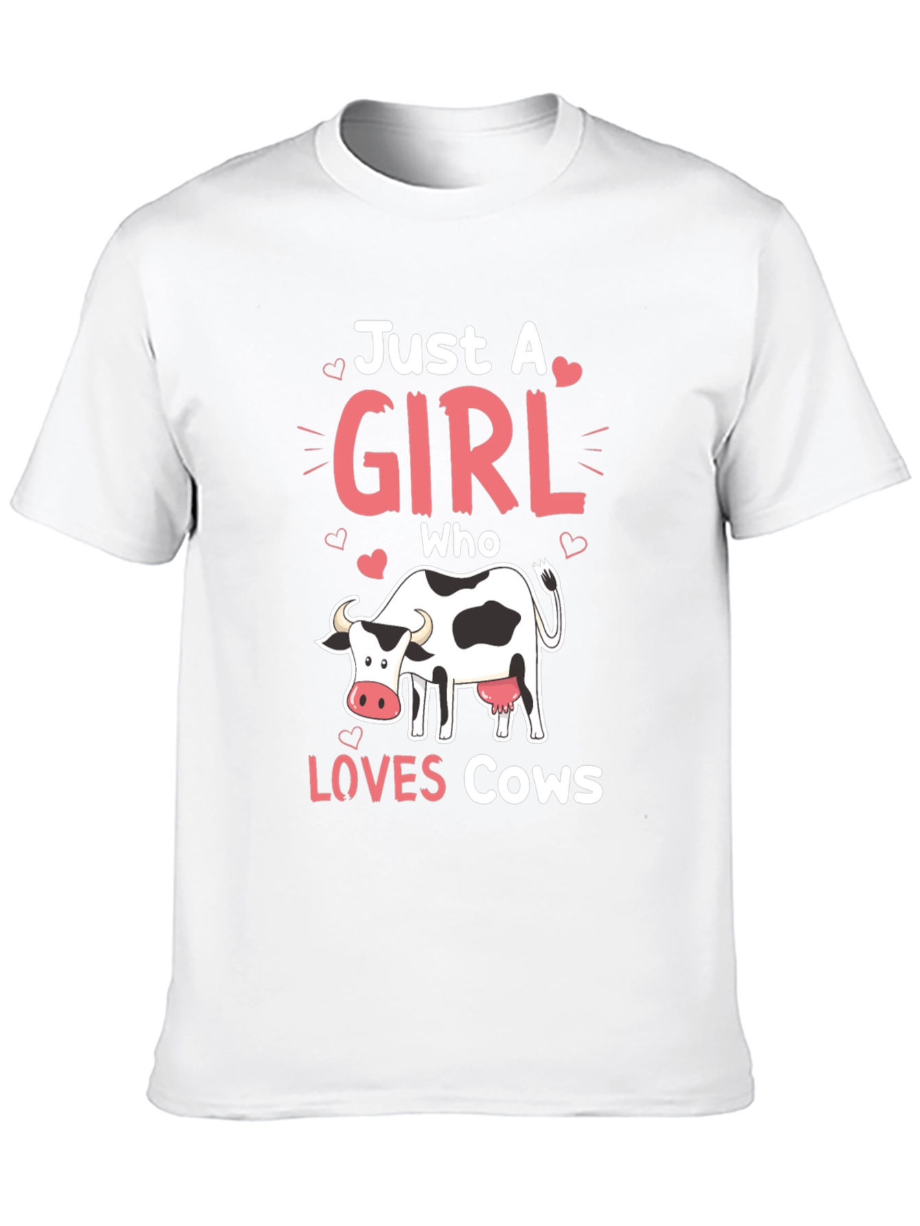 Just a Girl Who Loves Cows T-Shirt