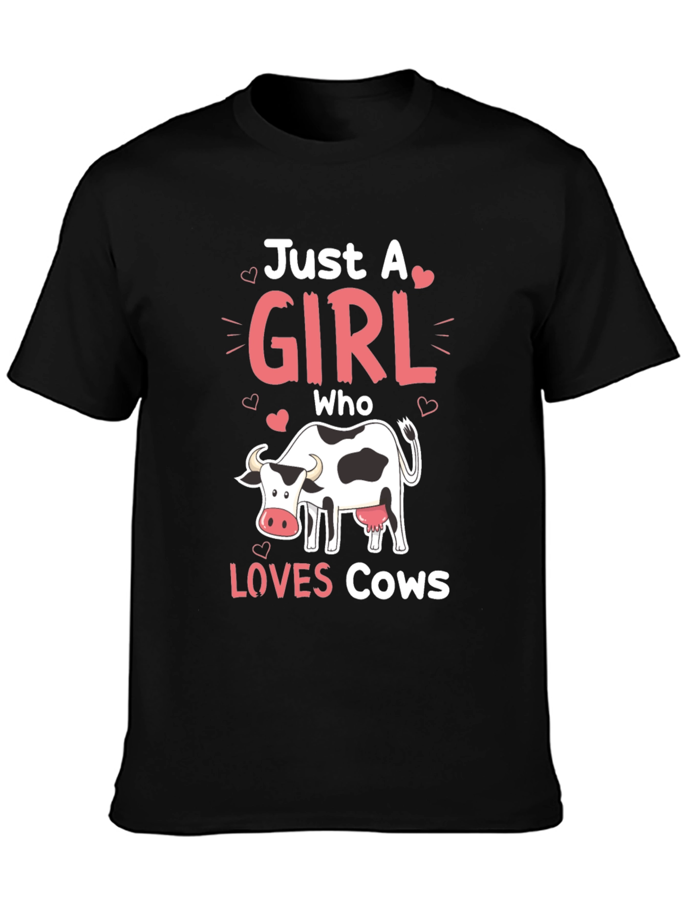 Just a Girl Who Loves Cows T-Shirt